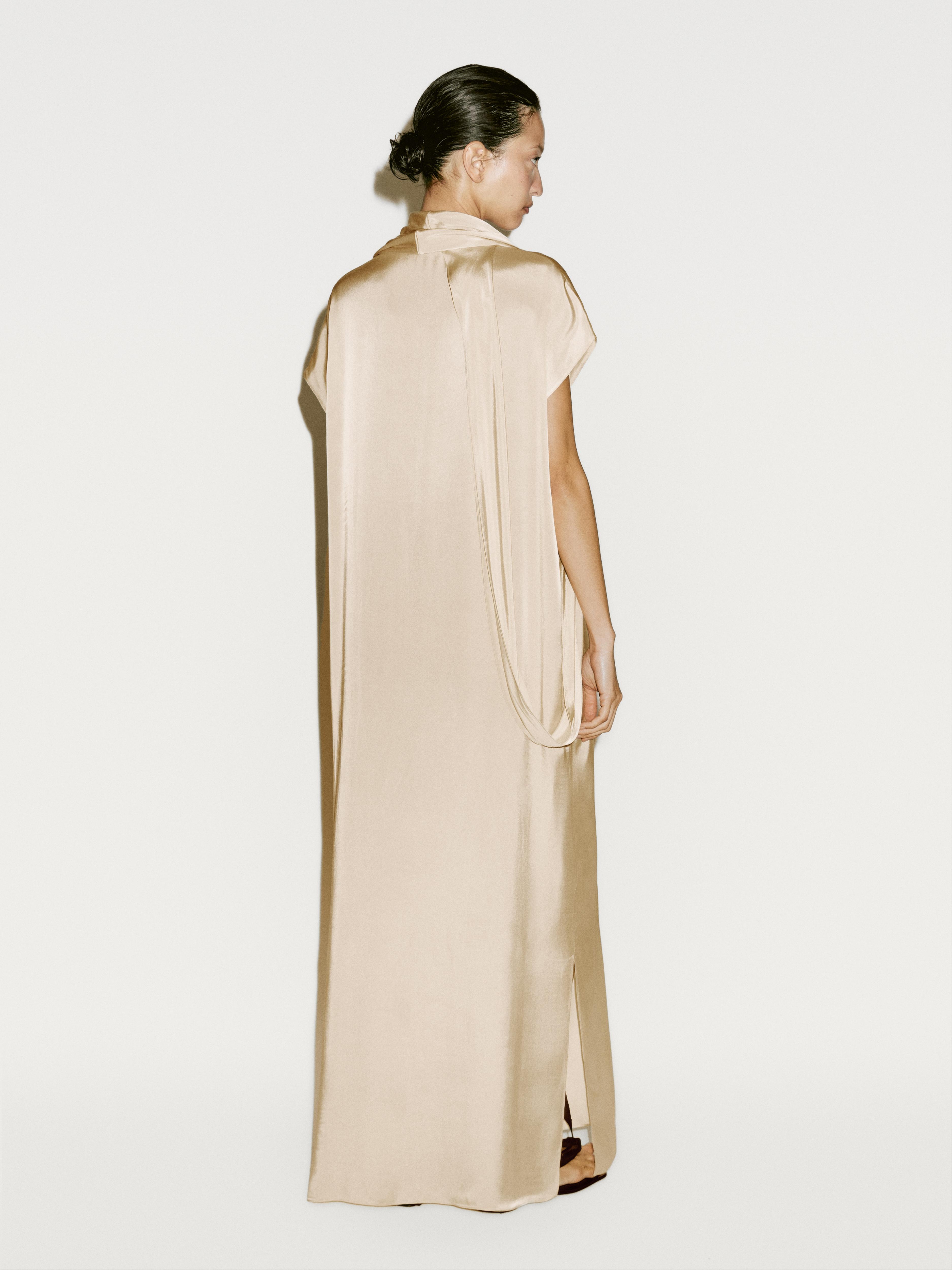Long flowing dress with scarf detail - Limited Edition