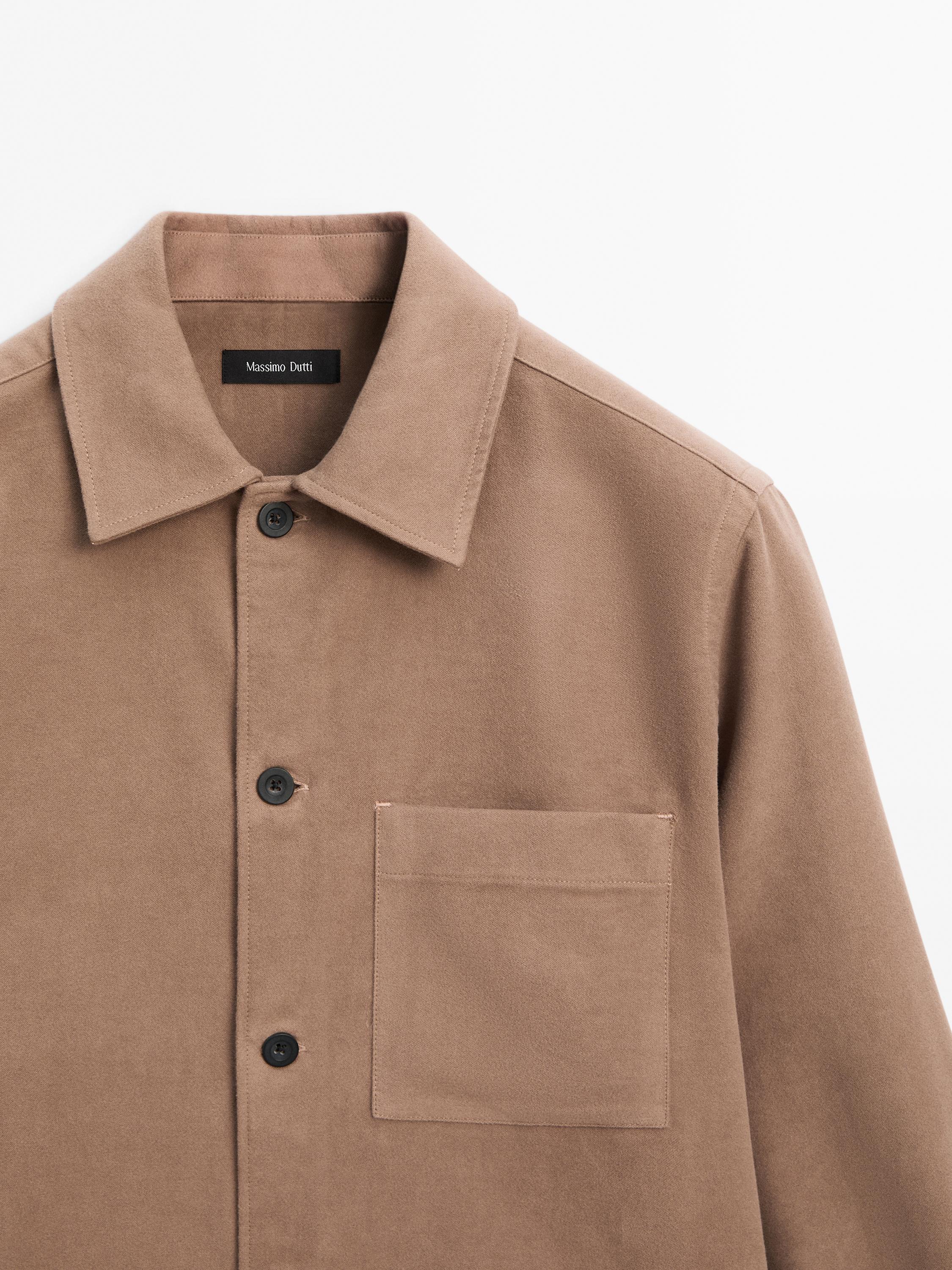 Hemdjacke aus 100 % Baumwolle