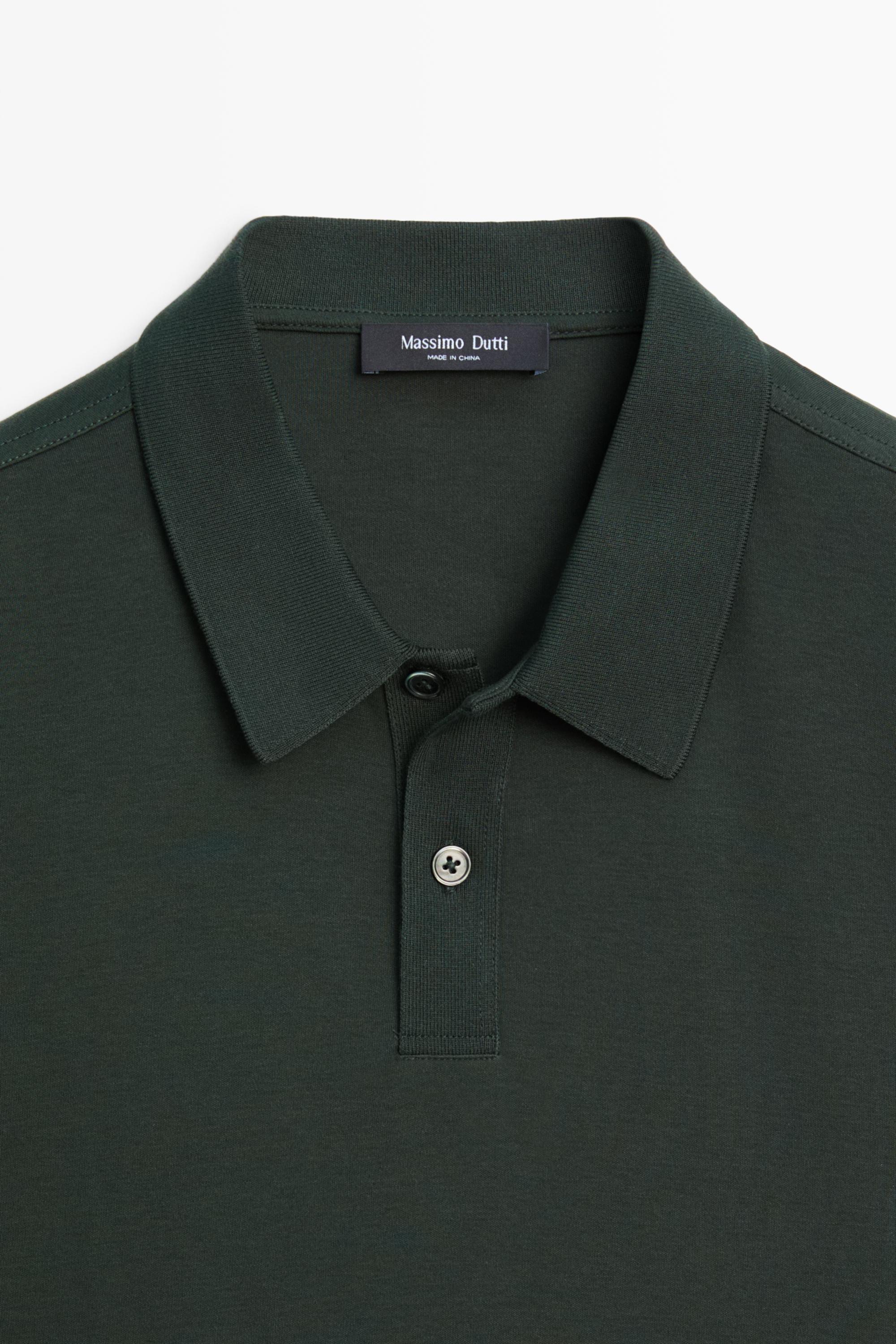 100% cotton short sleeve polo shirt — KHAKI