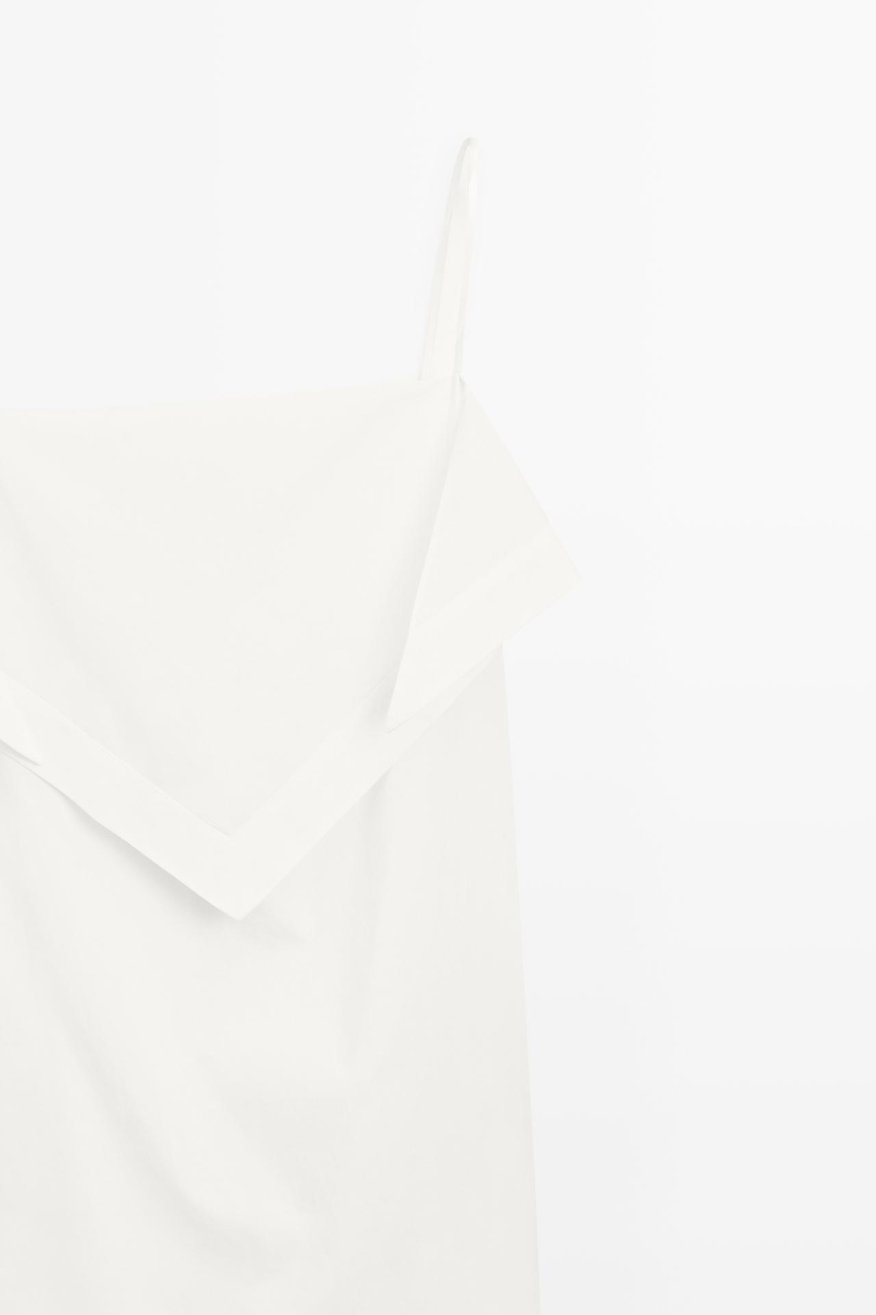 Scarf detail midi dress - STUDIO — WHITE