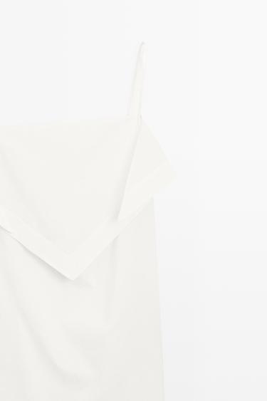 Scarf detail midi dress - STUDIO — WHITE 4