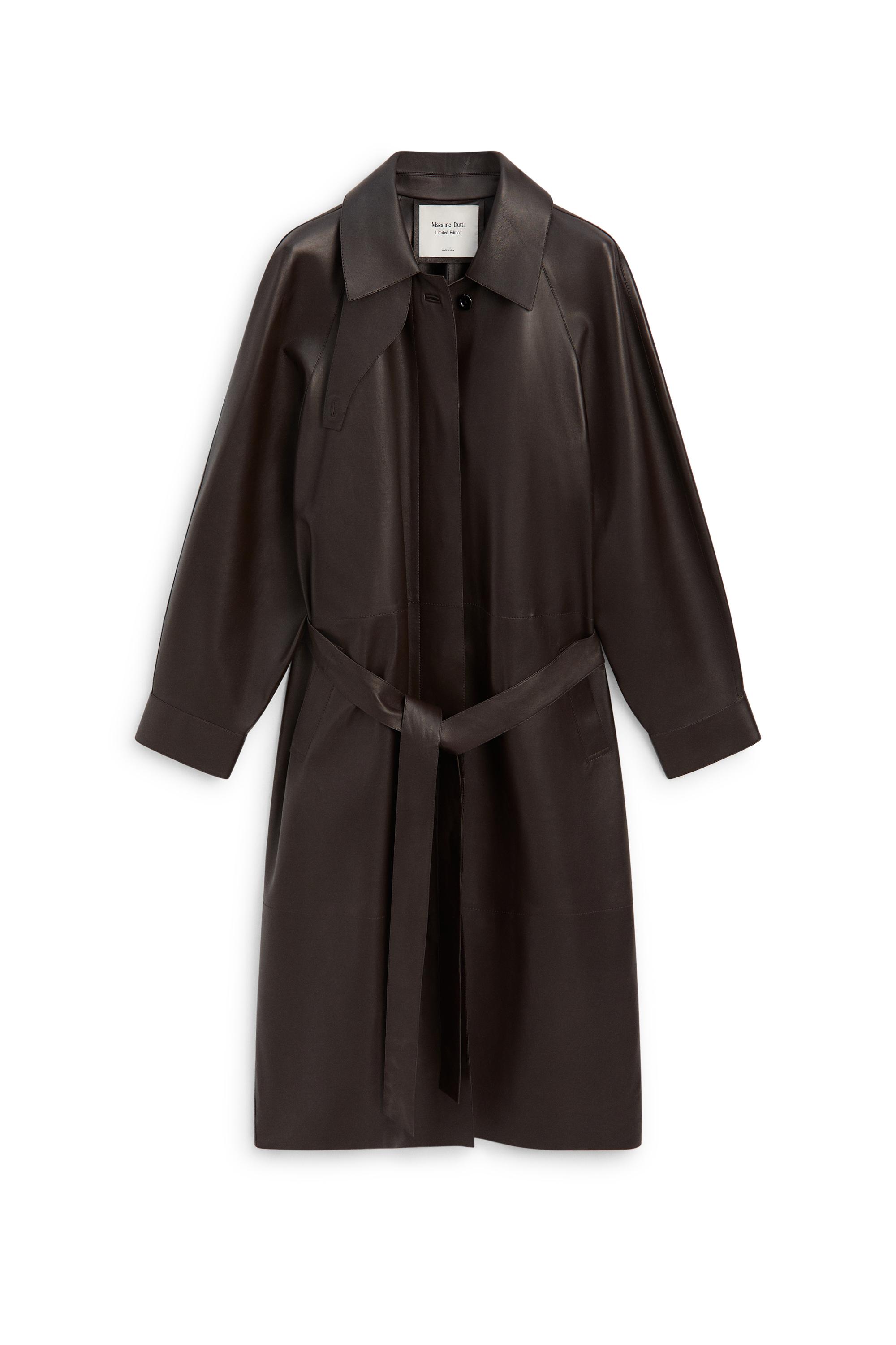 Trench largo cinturón piel napa - LIMITED EDITION