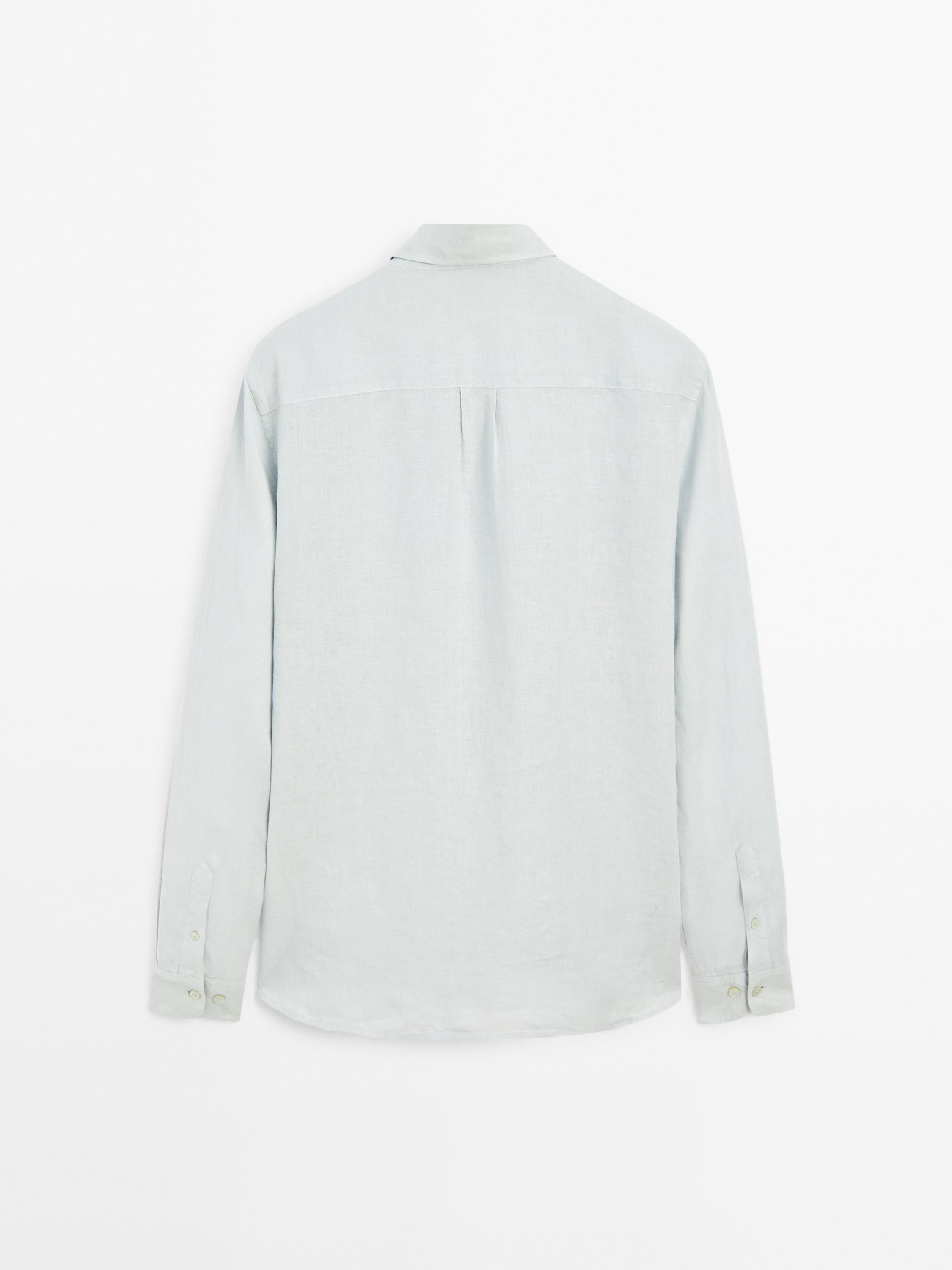 100% linen regular fit shirt
