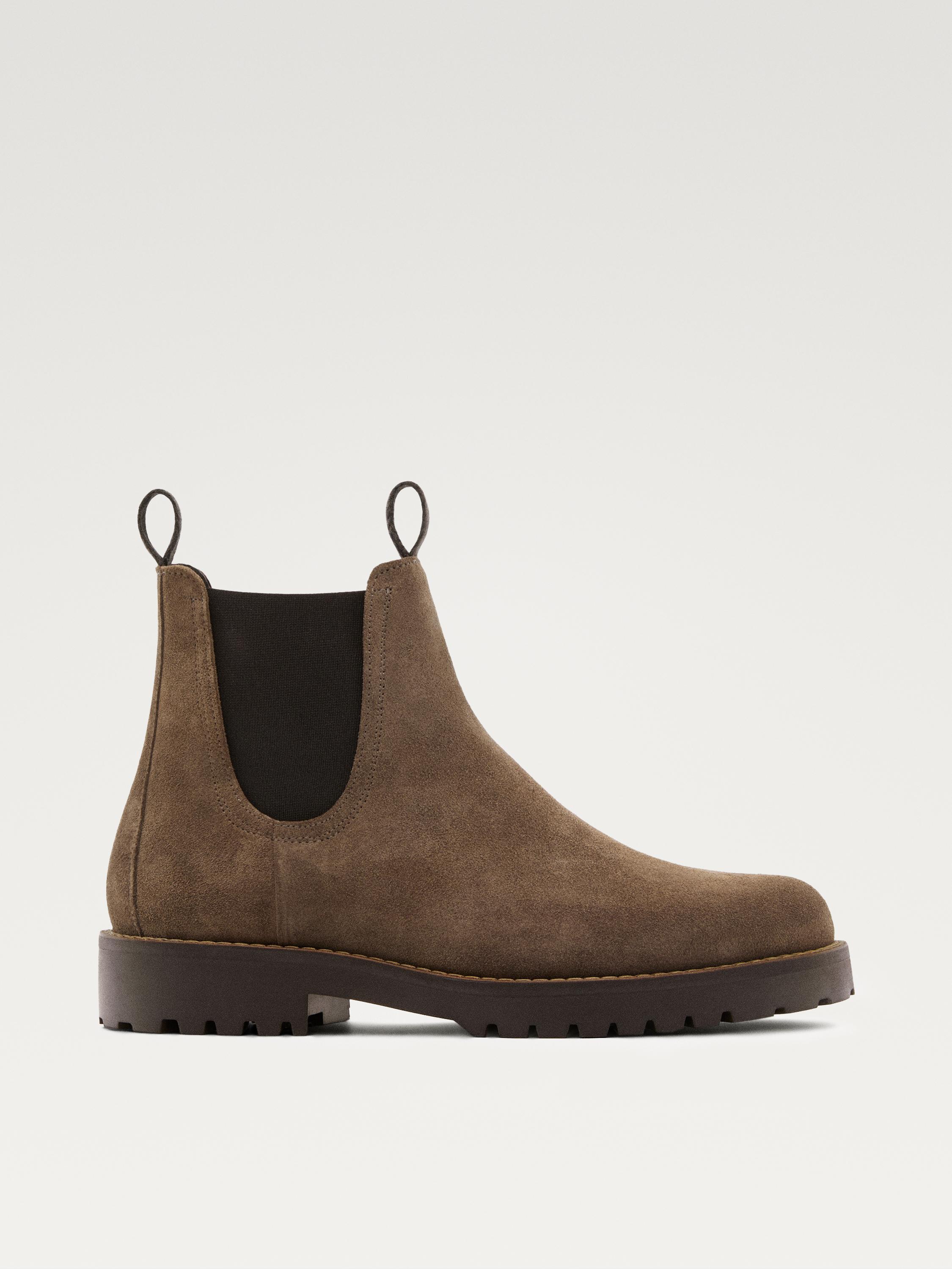 Leather Chelsea boots — MINK