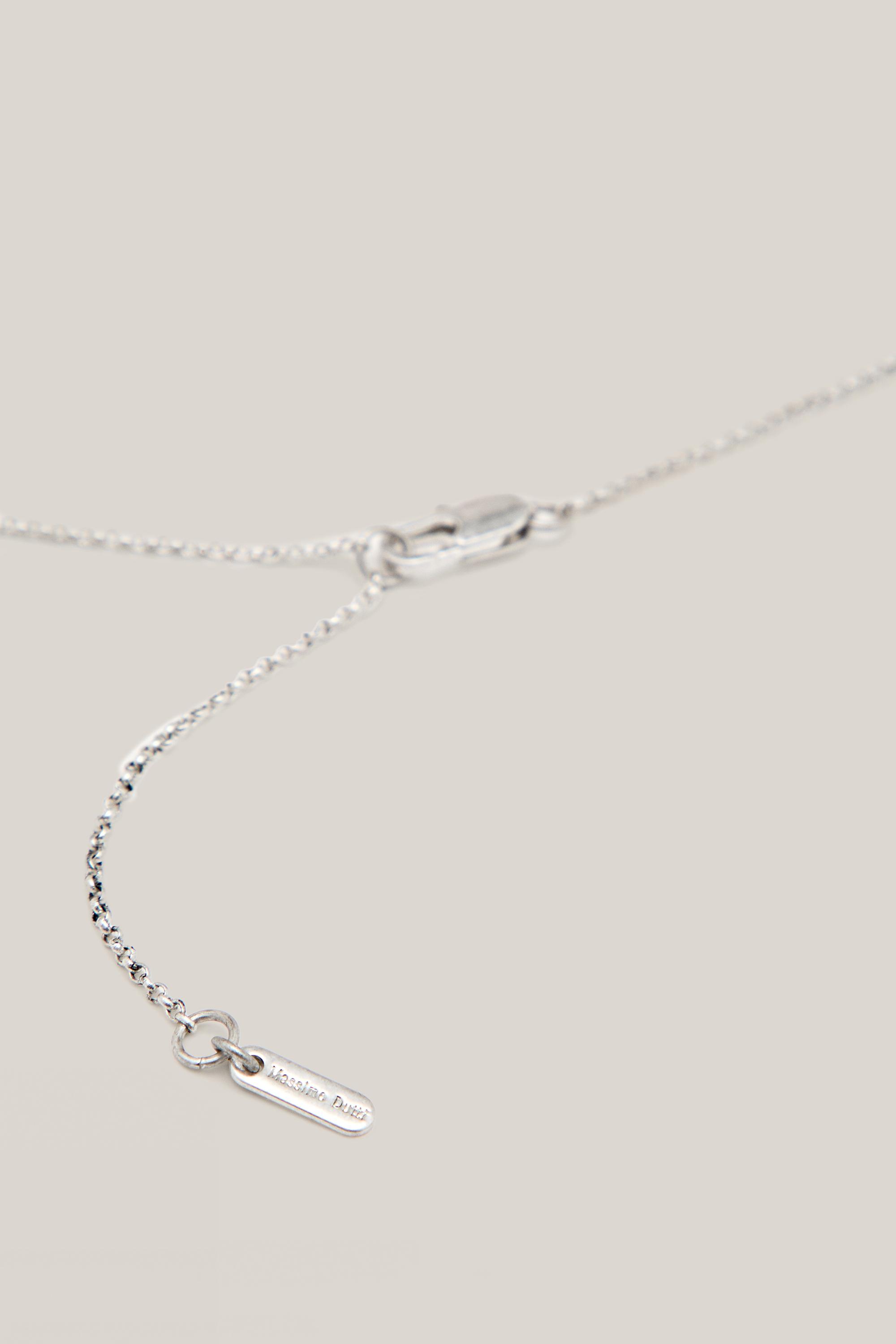 Necklace with textured pear basket piece - LIMITED EDITION — SILVER