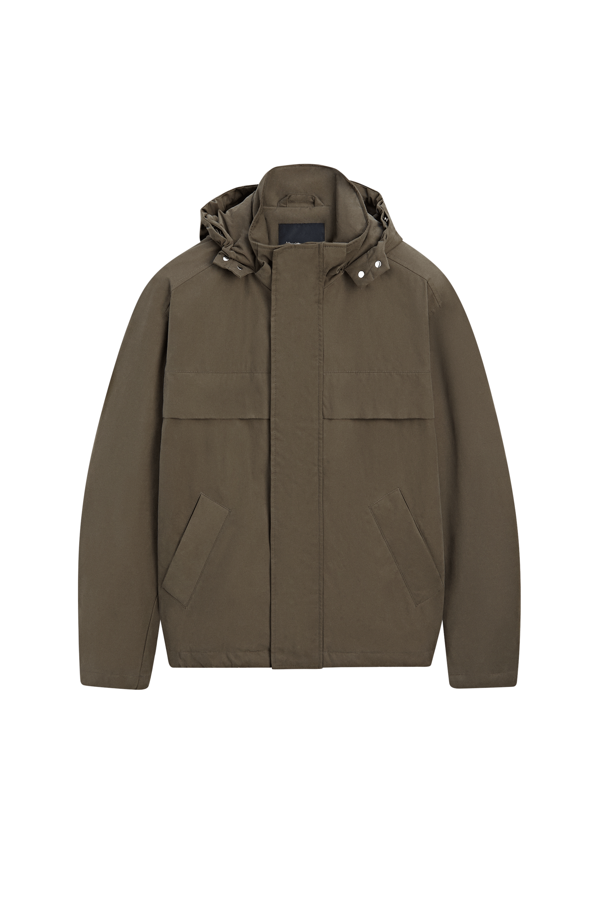 Massimo Dutti Kapüşonlu kısa şişme parka görsel 4