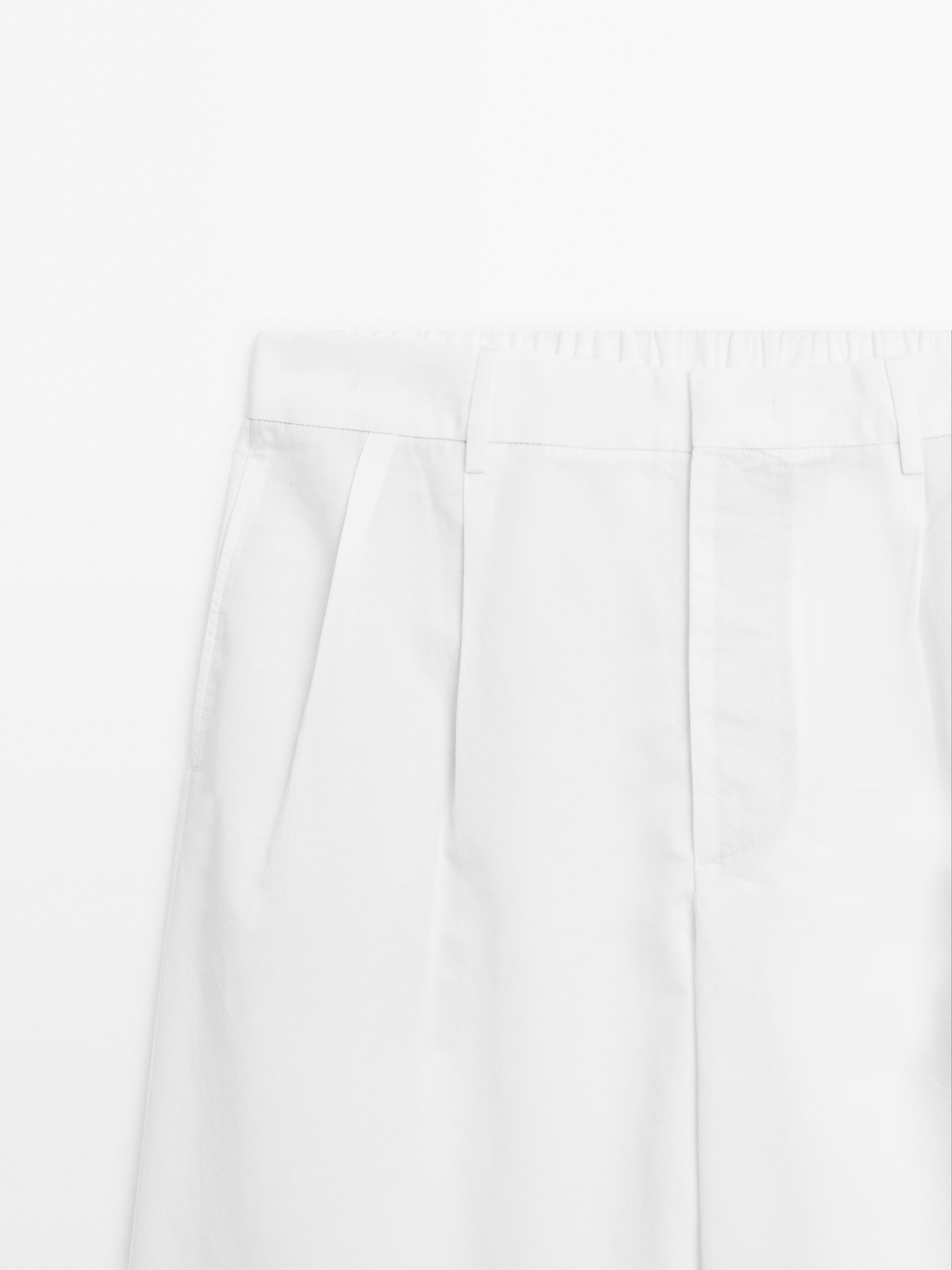 Kalhoty balloon fit s dvojitými záševky