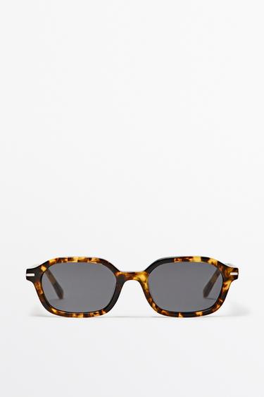 Square tortoiseshell sunglasses — BROWN 1