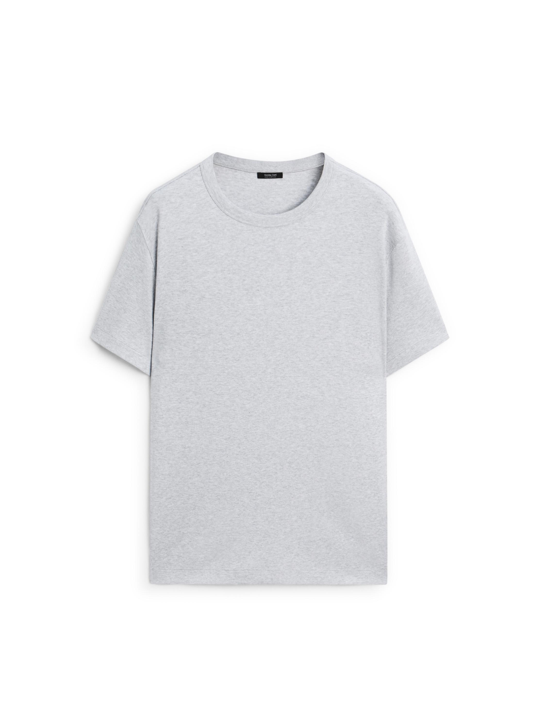 100% cotton short-sleeve T-shirt — GREY MARL