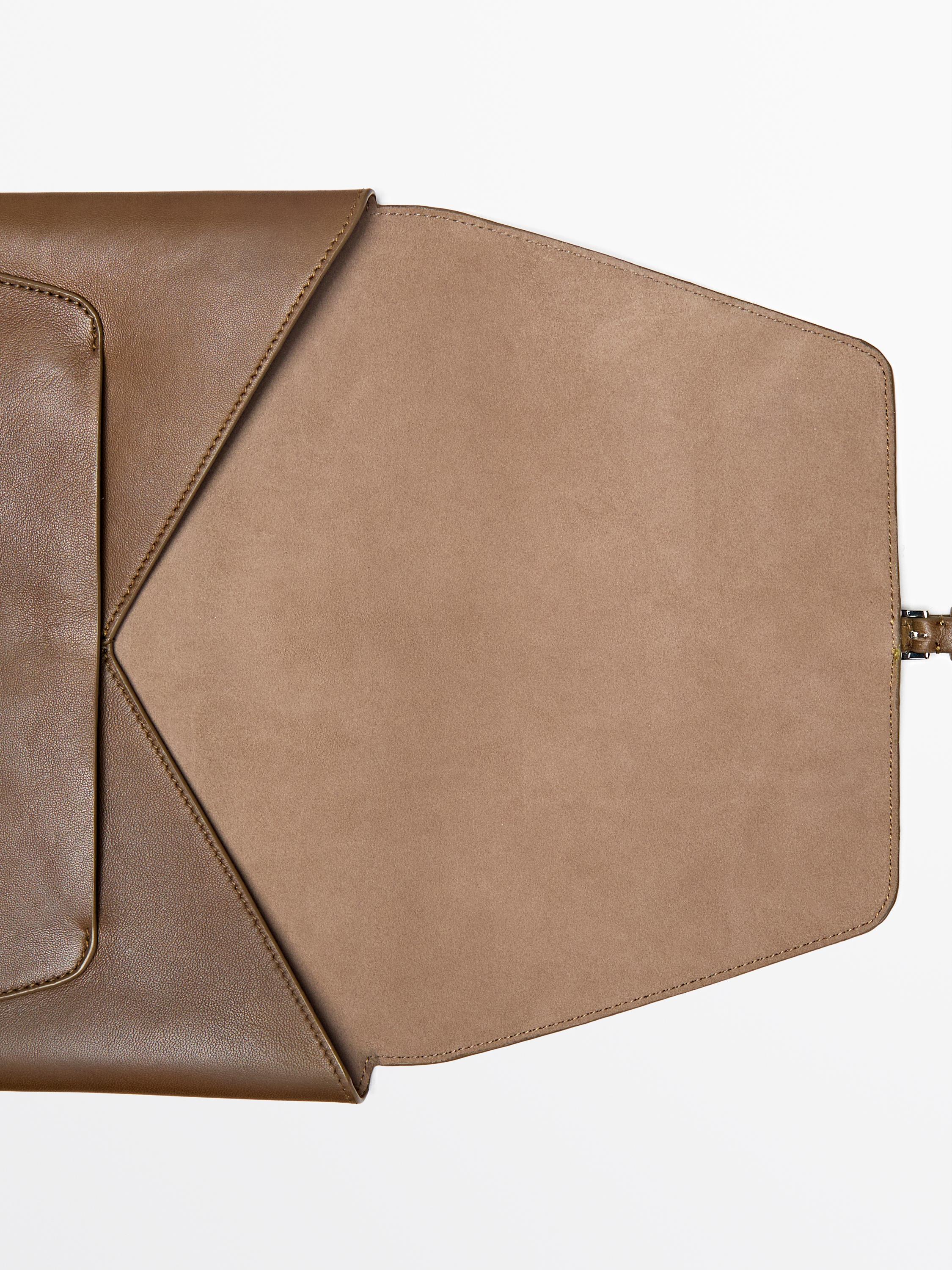 Nappa leather iPad case — MOLE BROWN