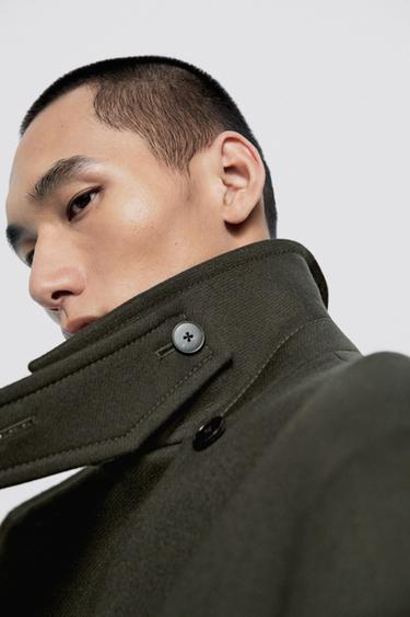Double-breasted long coat - LIMITED EDITION — GREEN 3
