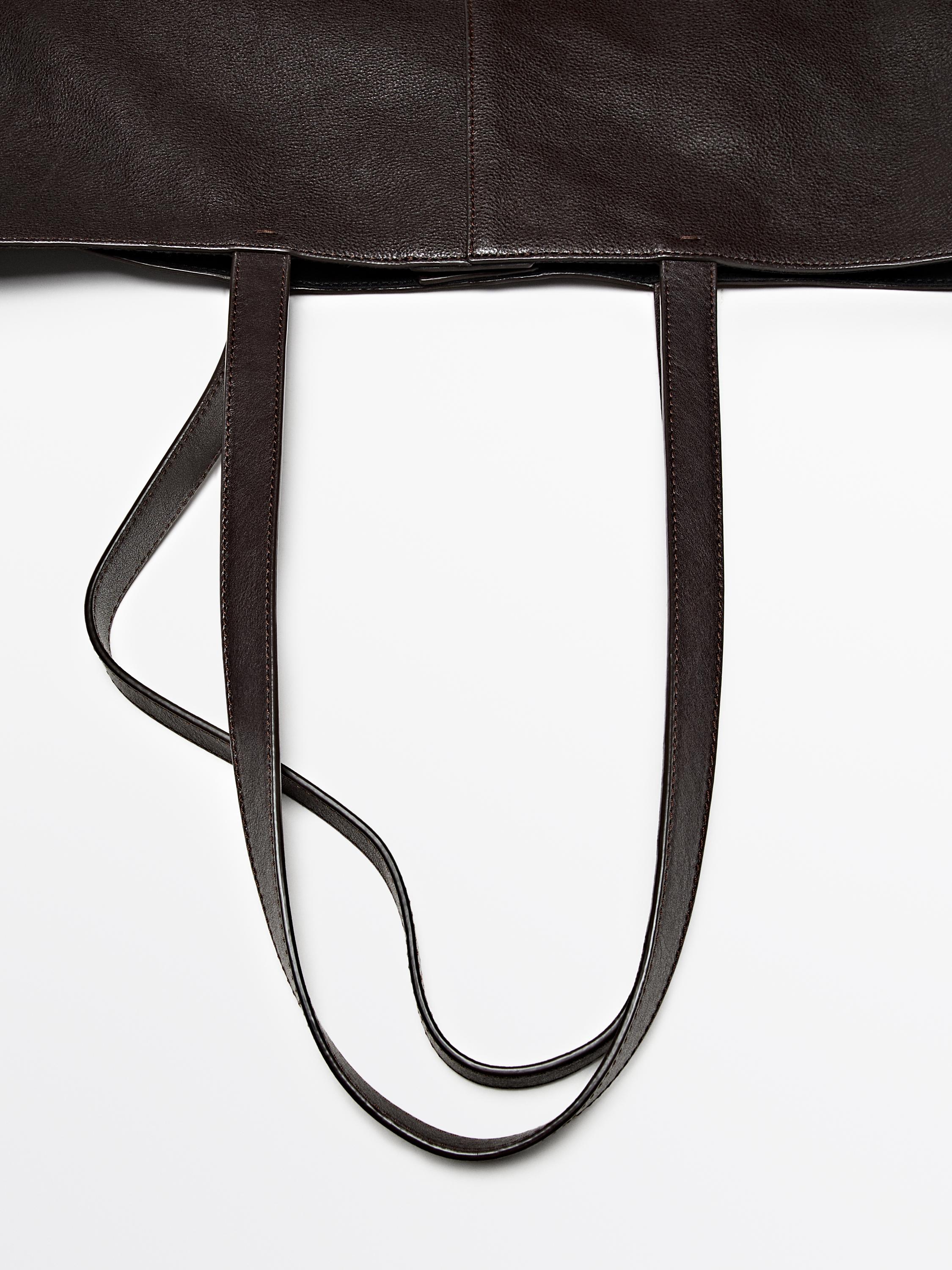 Nappa leather tote bag