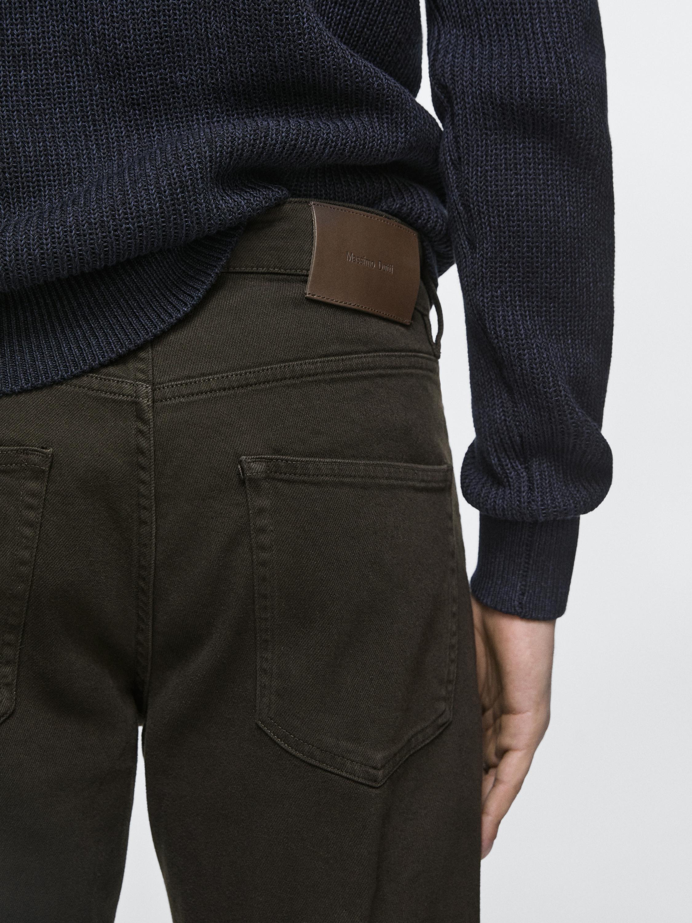 Tapered fit jeans — DARK GREEN