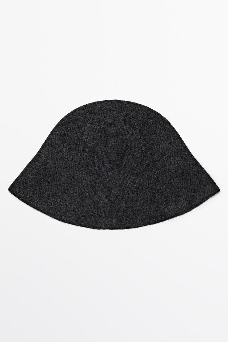 Knit bucket hat — ANTHRACITE GREY
