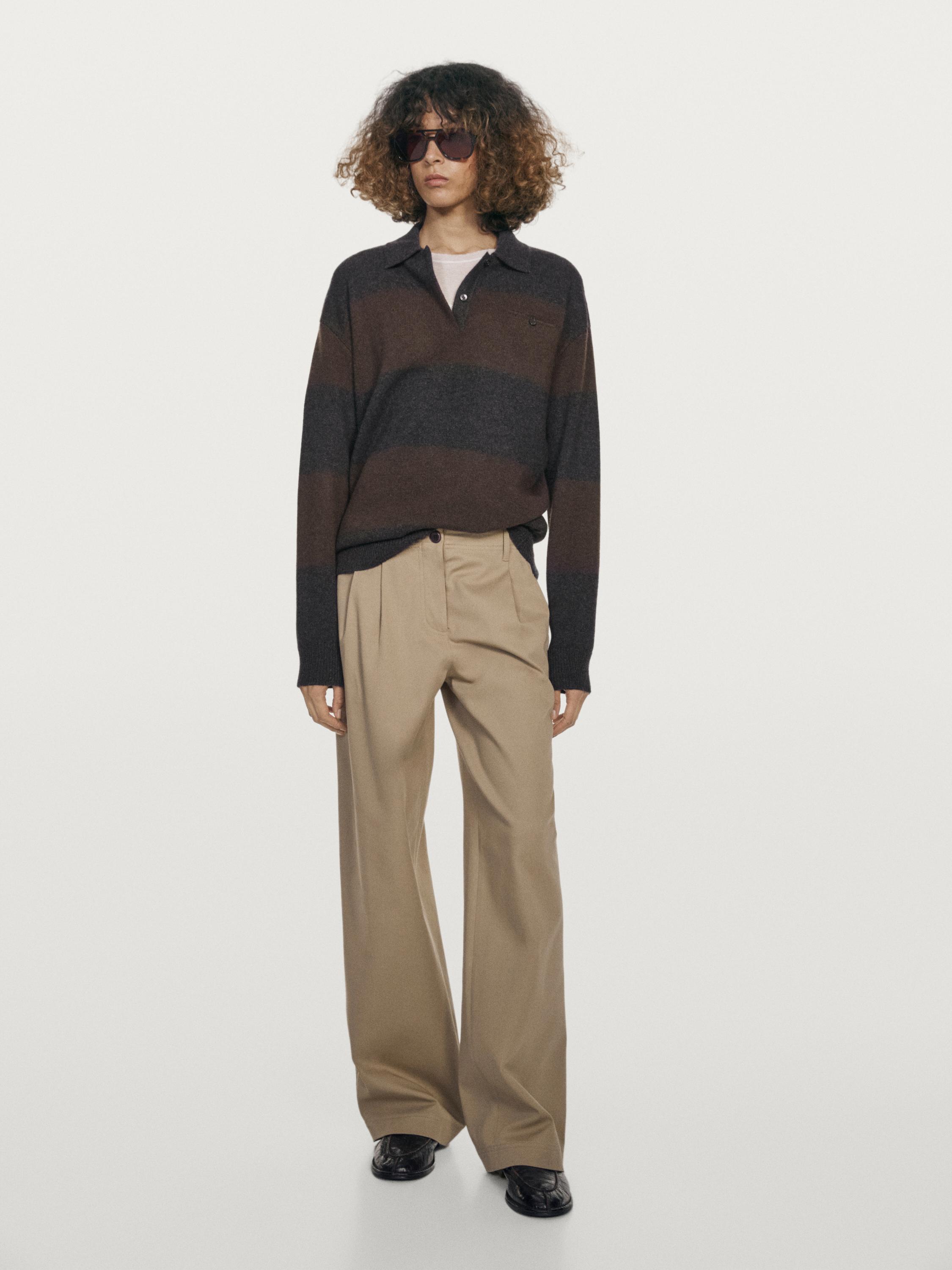 Kaschmirpullover mit Taschendetail