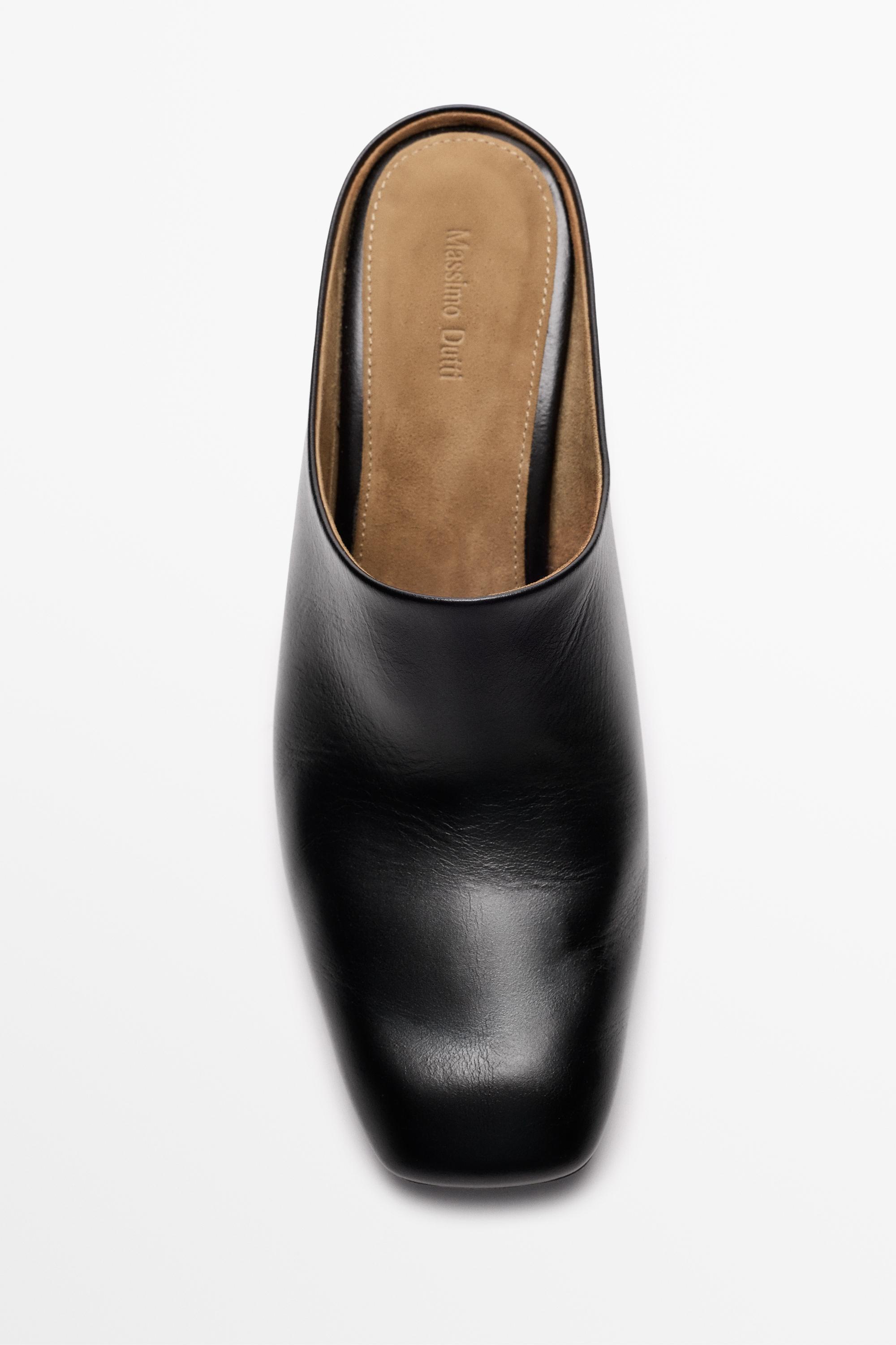 Mule amb falca pell
