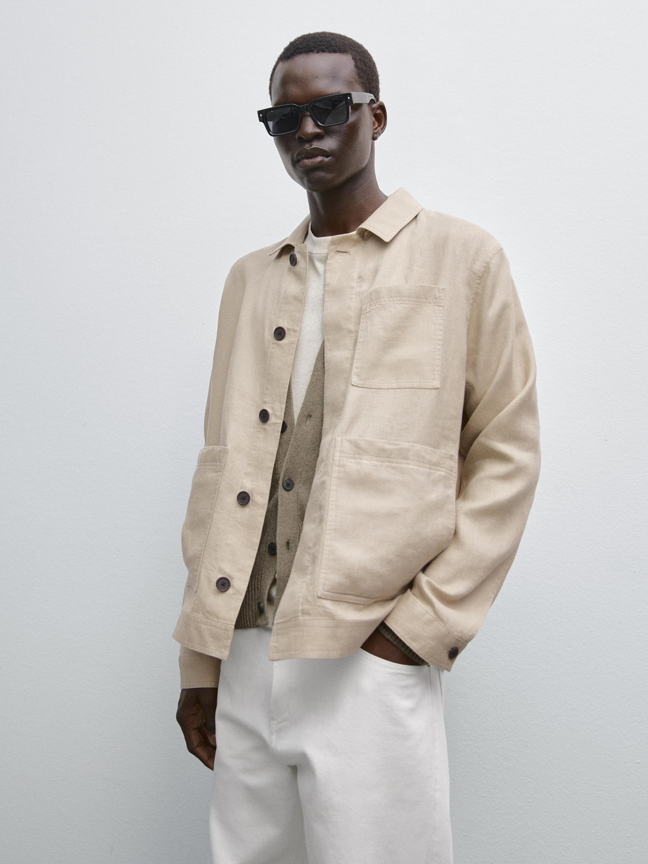 100% linen lightweight jacket