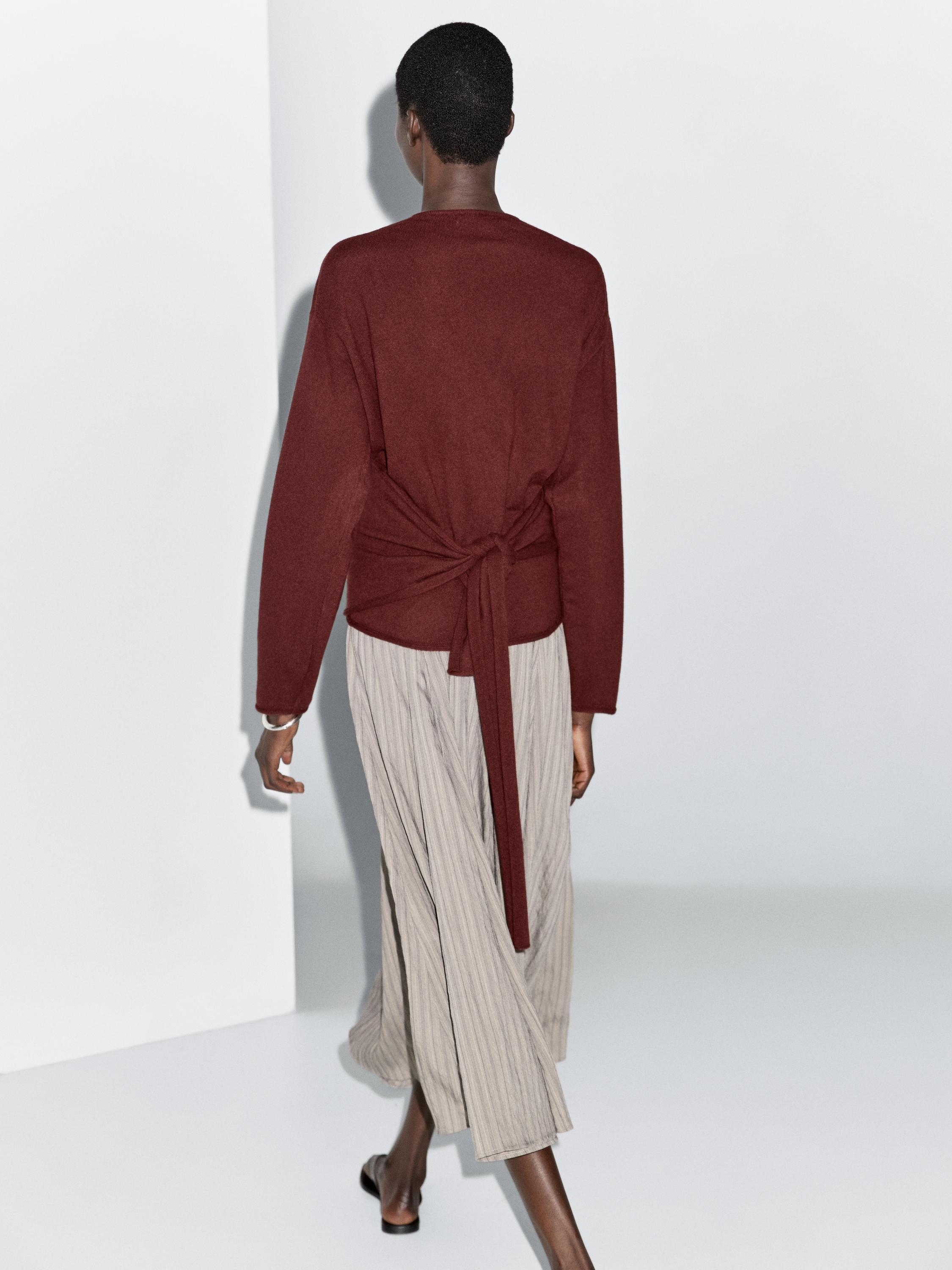 100% wool double-breasted cardigan