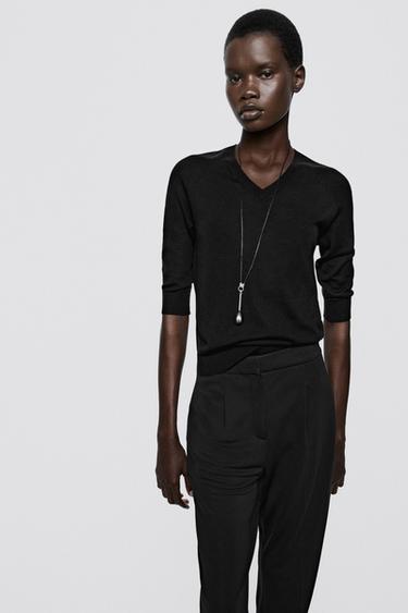 100% wool knit sweater - LIMITED EDITION — BLACK 2