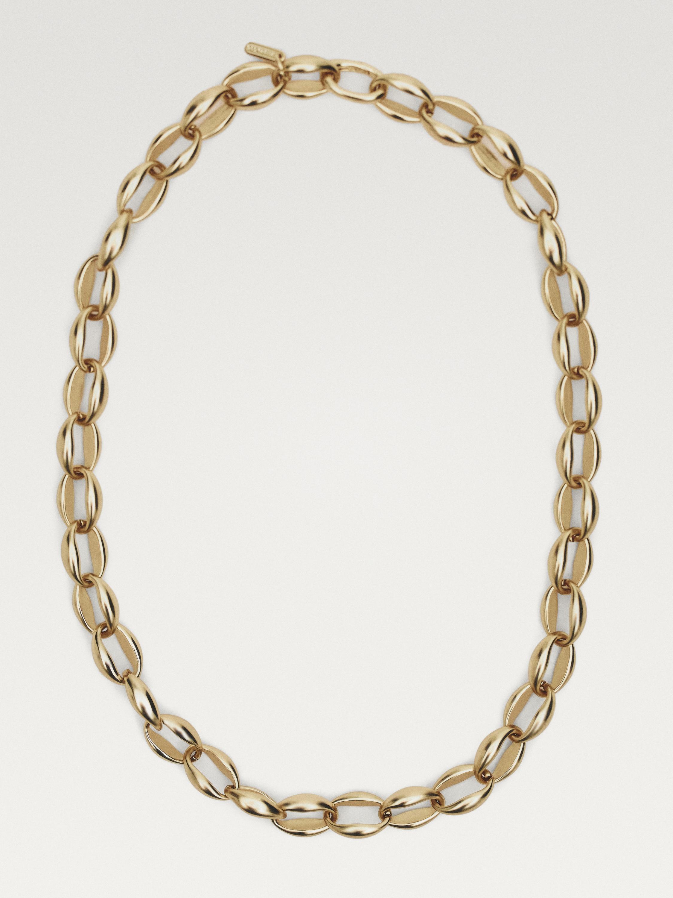 Gold-toned chain link necklace