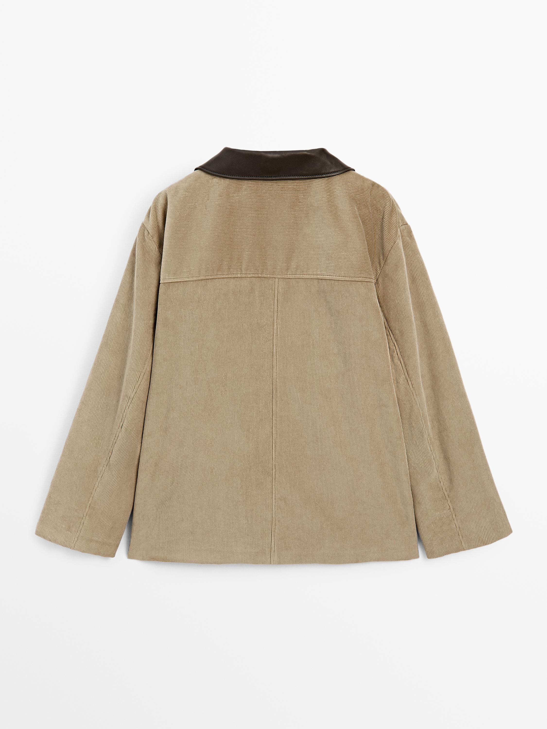Veste en velours côtelé 100 % coton
