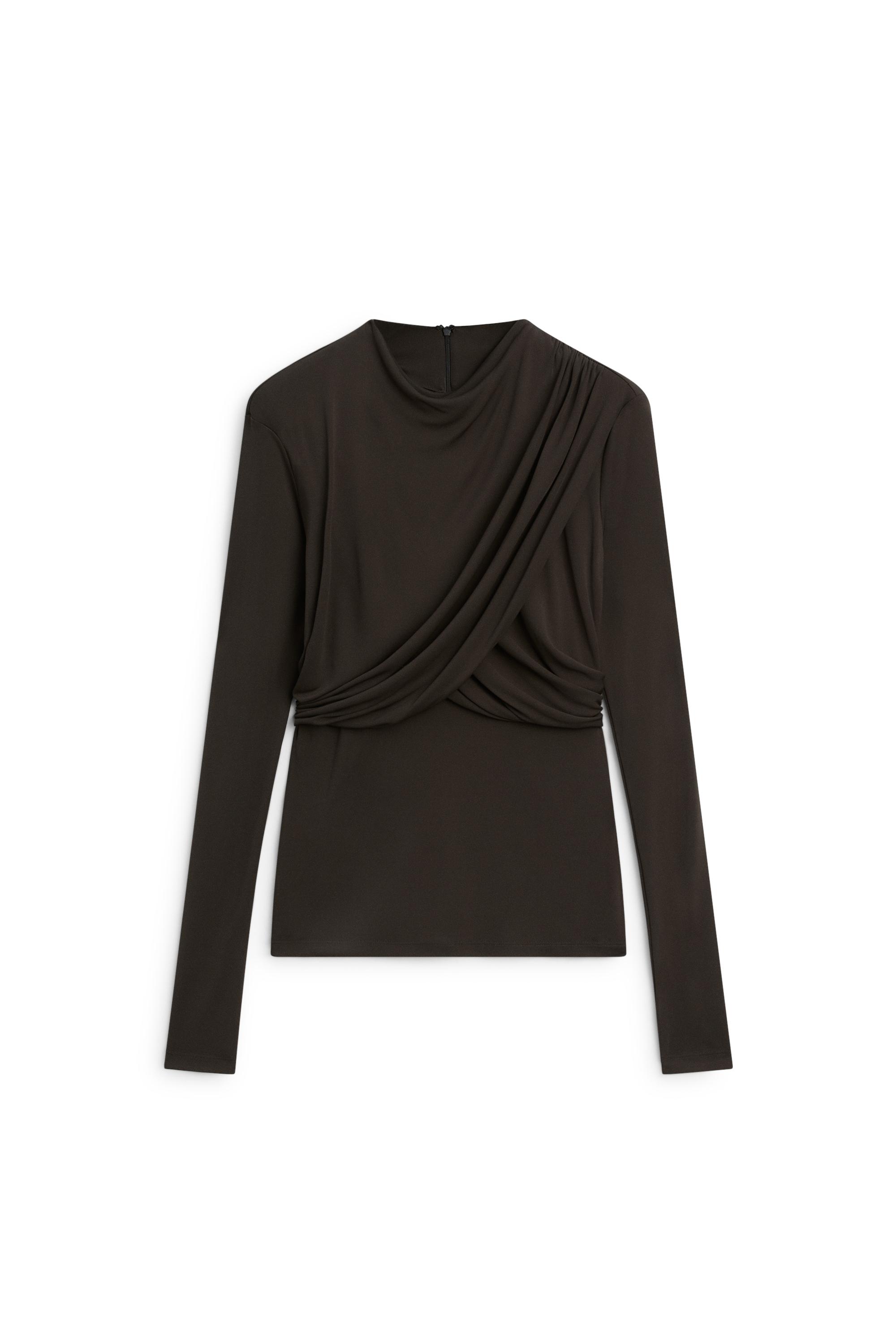 Draped long sleeve top - LIMITED EDITION by Massimo Dutti
