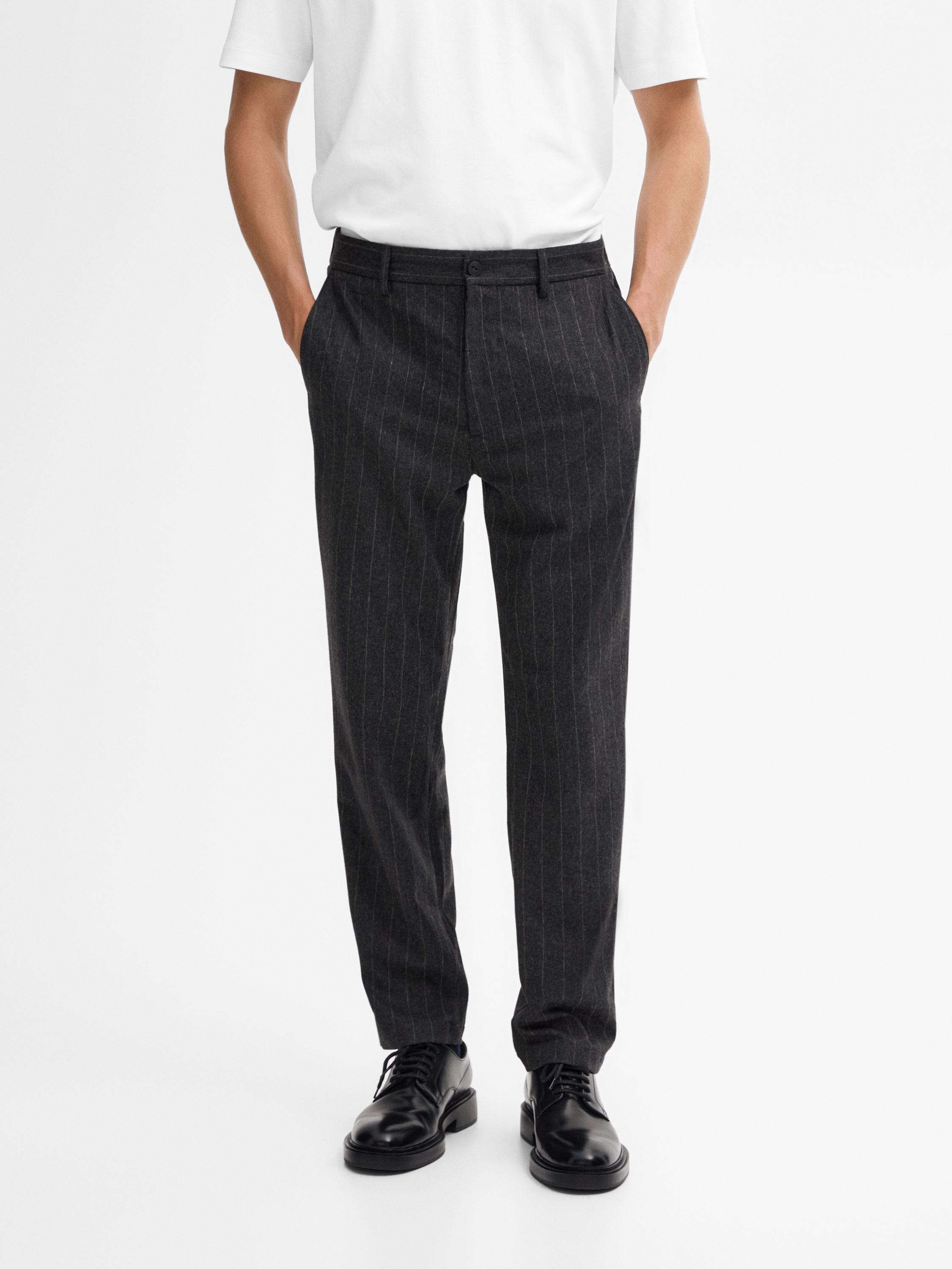 Prugaste Hla e Straight Fit Od Mje avine Vune Siva Dressy Massimo prugaste-hla-e-straight-fit-od-mje-avine-vune-siva-dressy-massimo