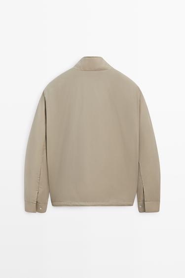 Technical jacket with pocket detail — SAND BROWN 6