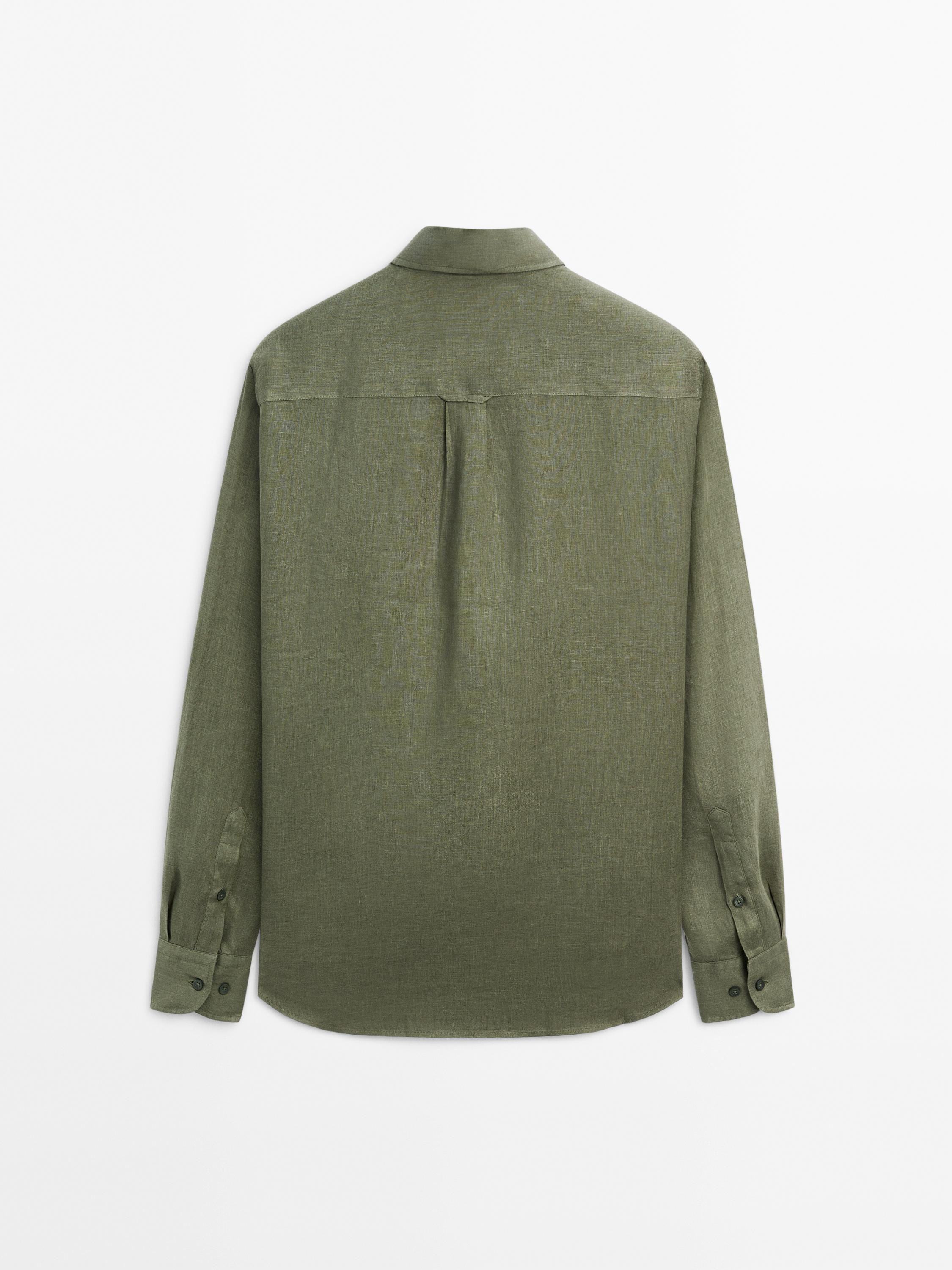 100% linen regular fit shirt