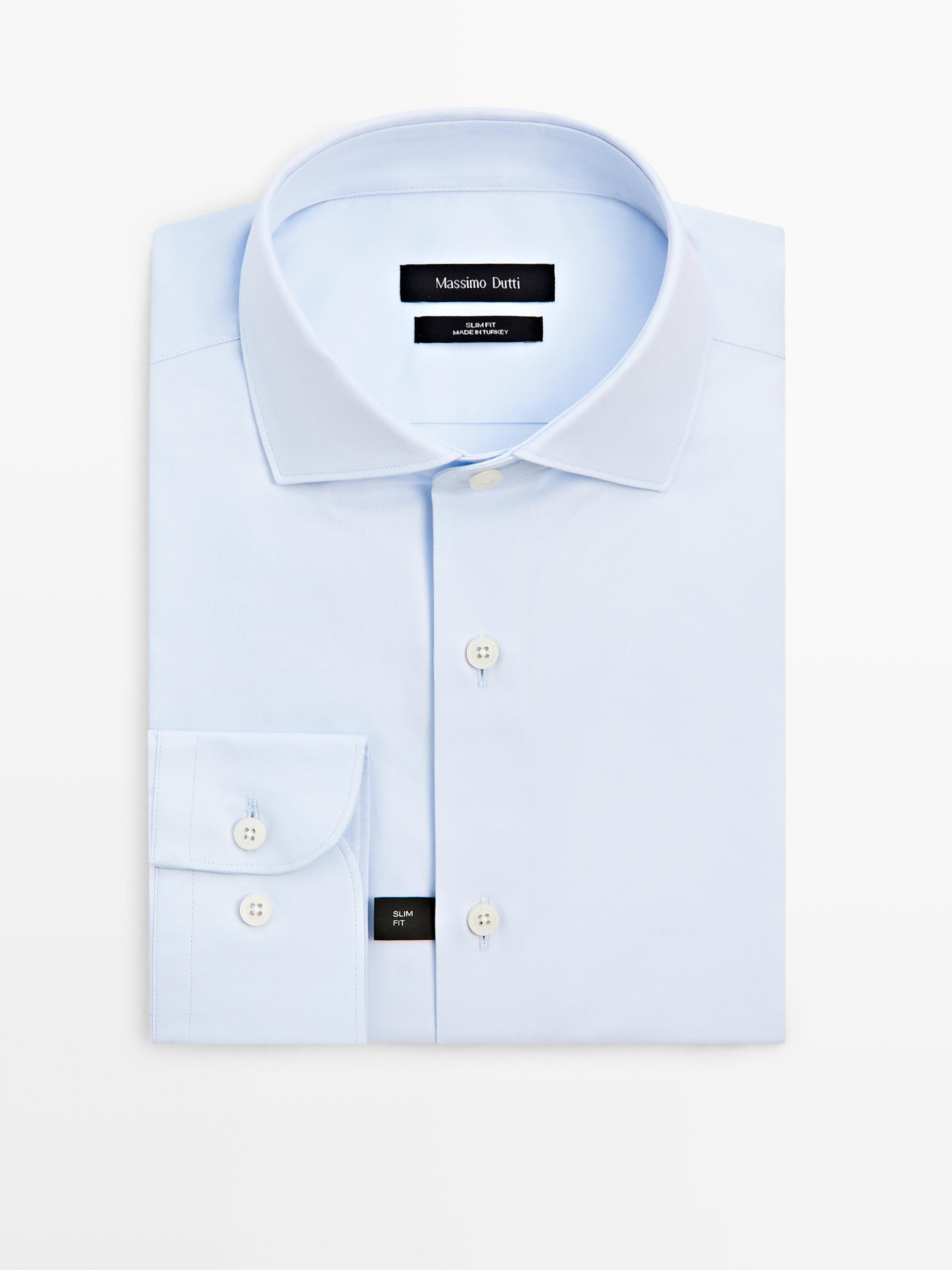 Camisa slim fit 100% cotó