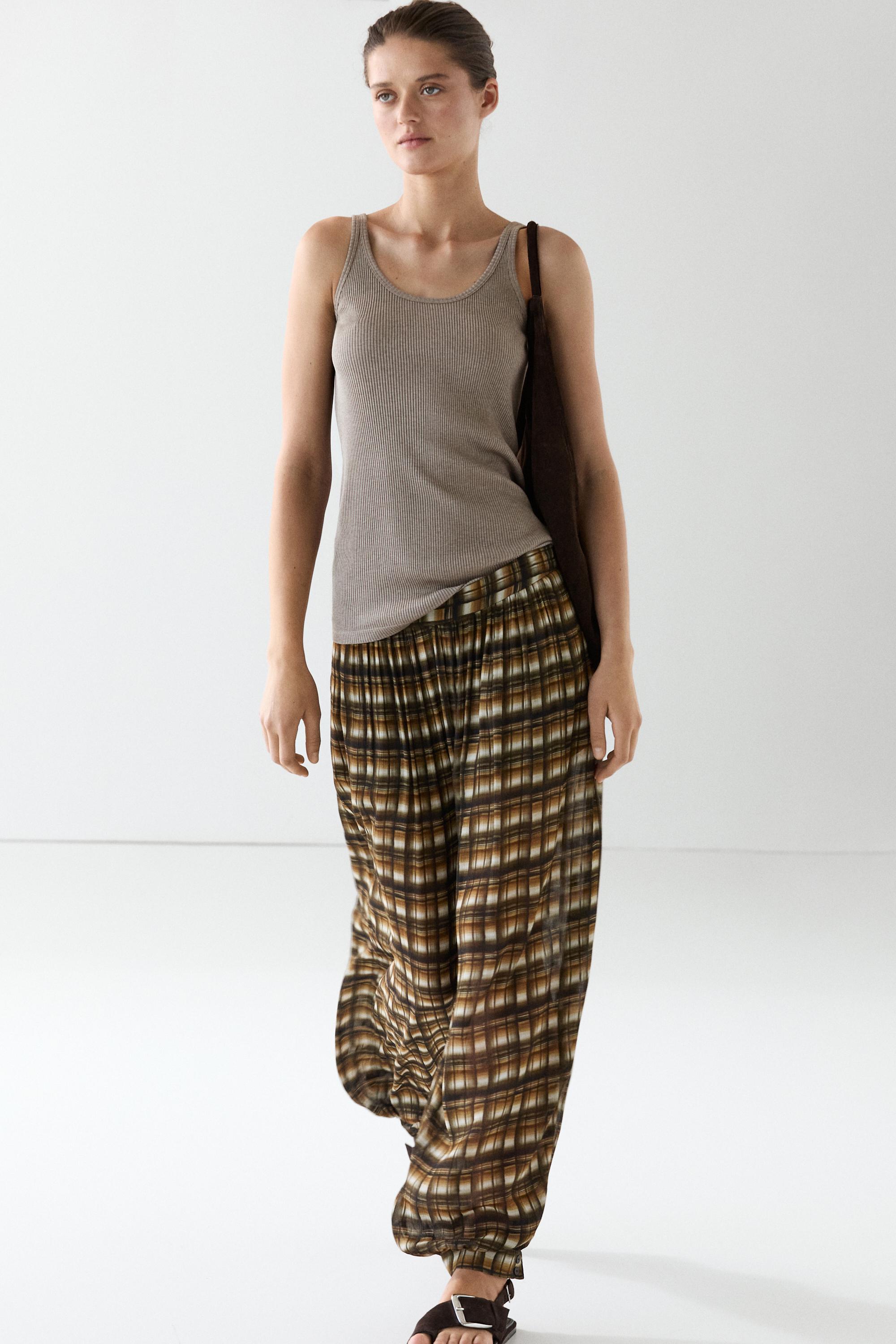 Flowing sarouel trousers — MUSTARD YELLOW