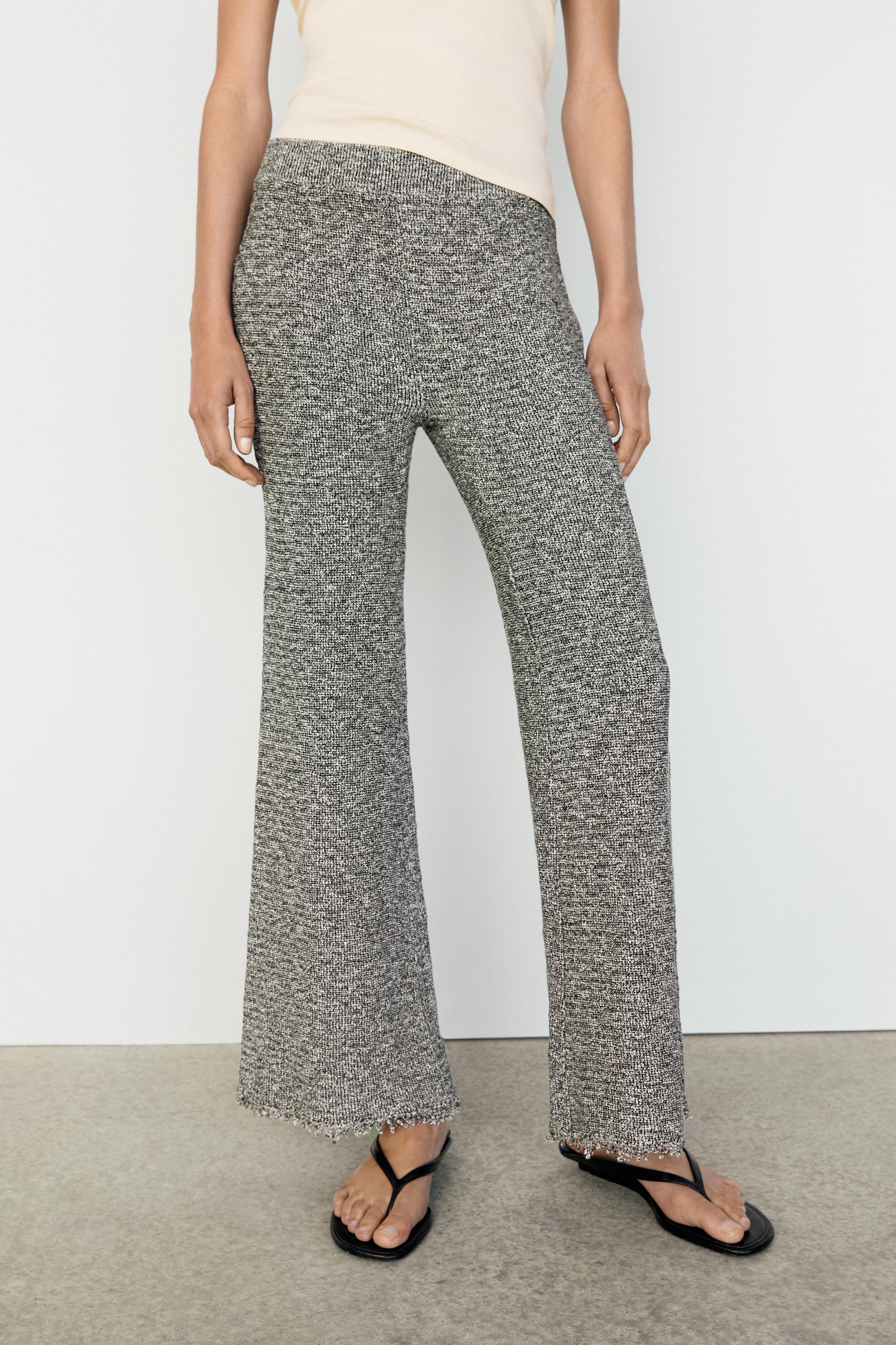 Flowing speckled pants for a total look — GREY MARL