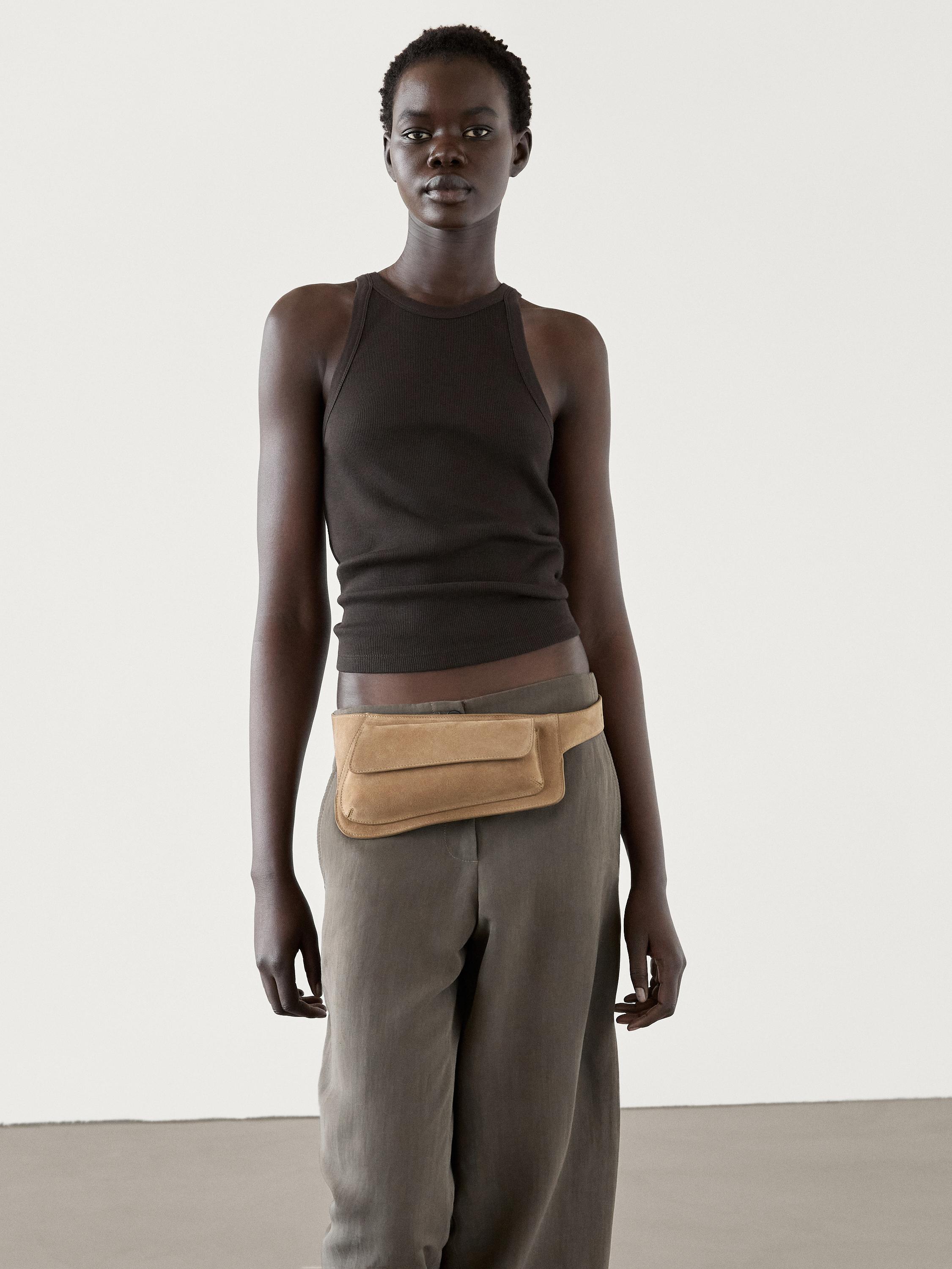 Ribbed cotton tank top