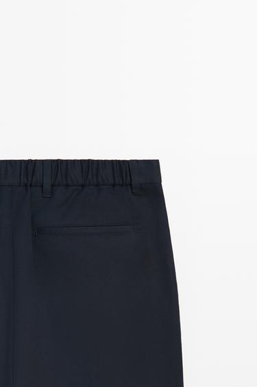Cotton blend jogger fit pants — NAVY BLUE 9