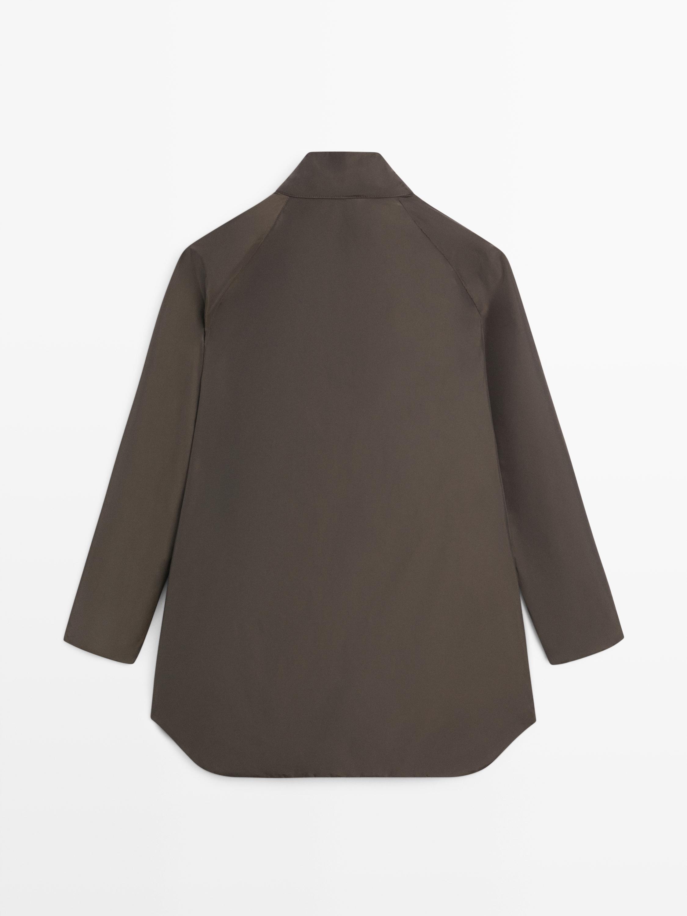 Długa kurtka pikowana