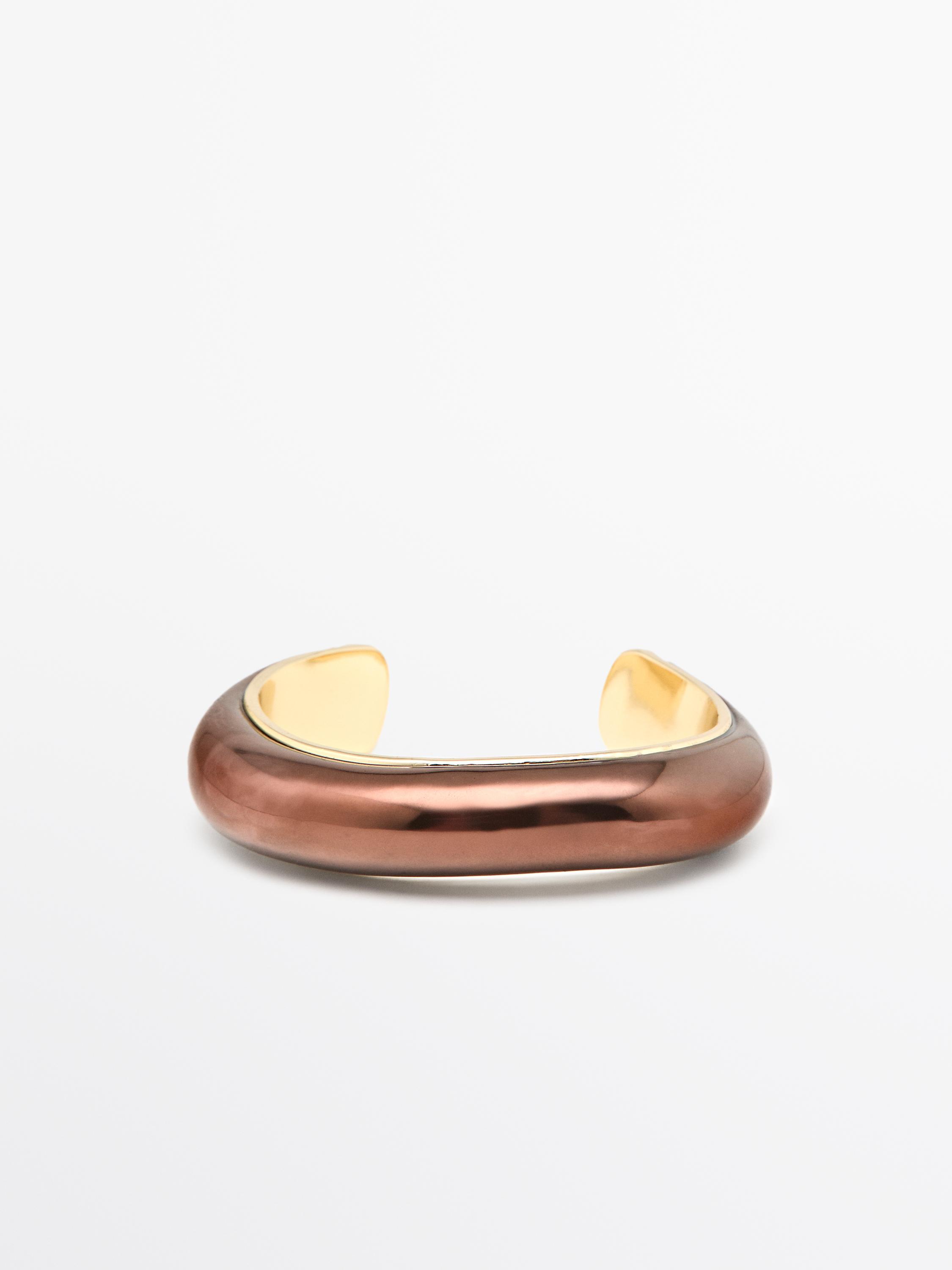Pulsera pátina efecto bronce