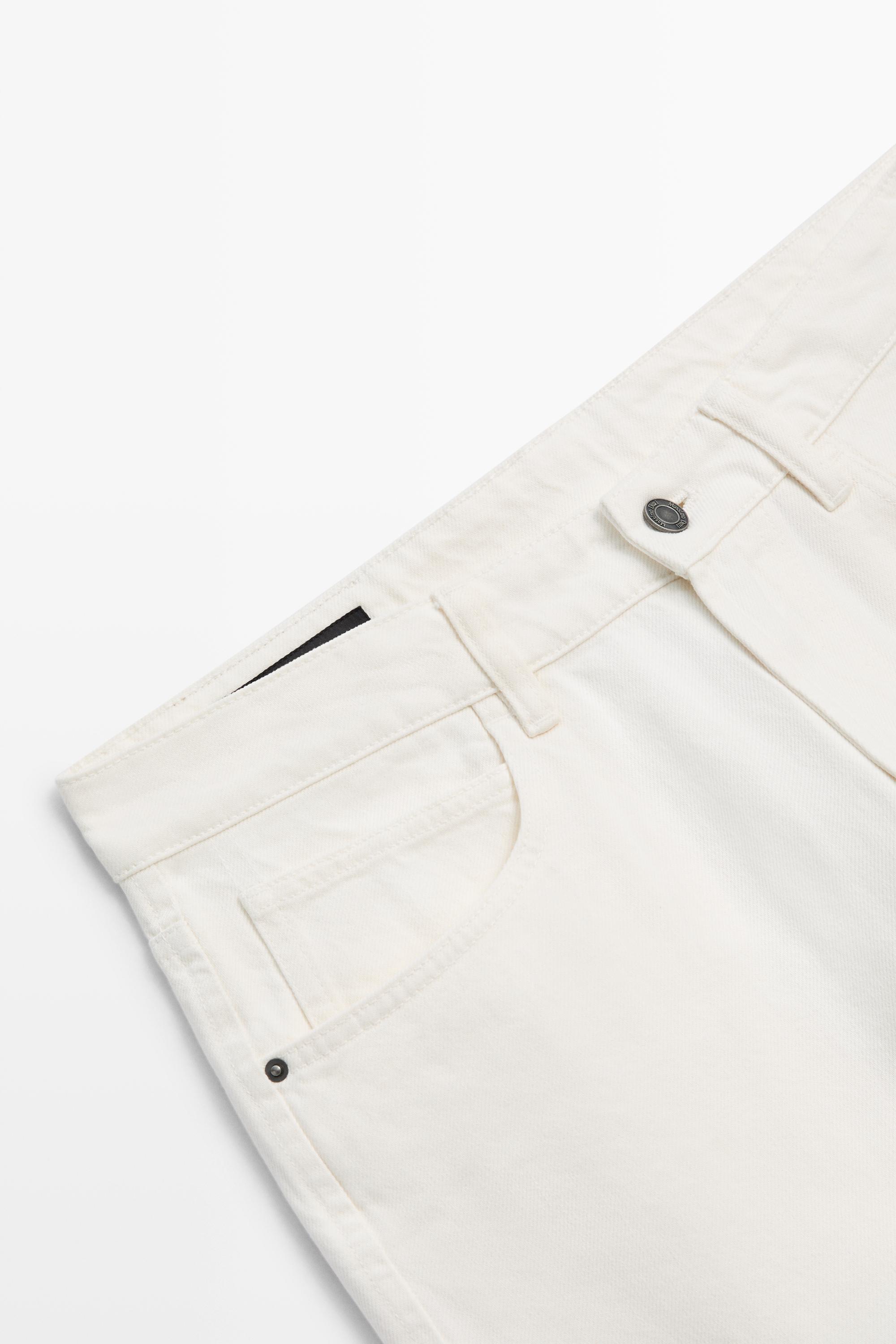 Tapered Fit Jeans — CREAM