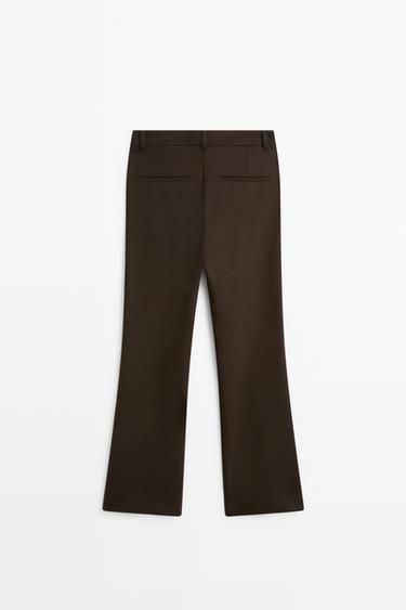 Technical flare fit pants — Chocolate 6
