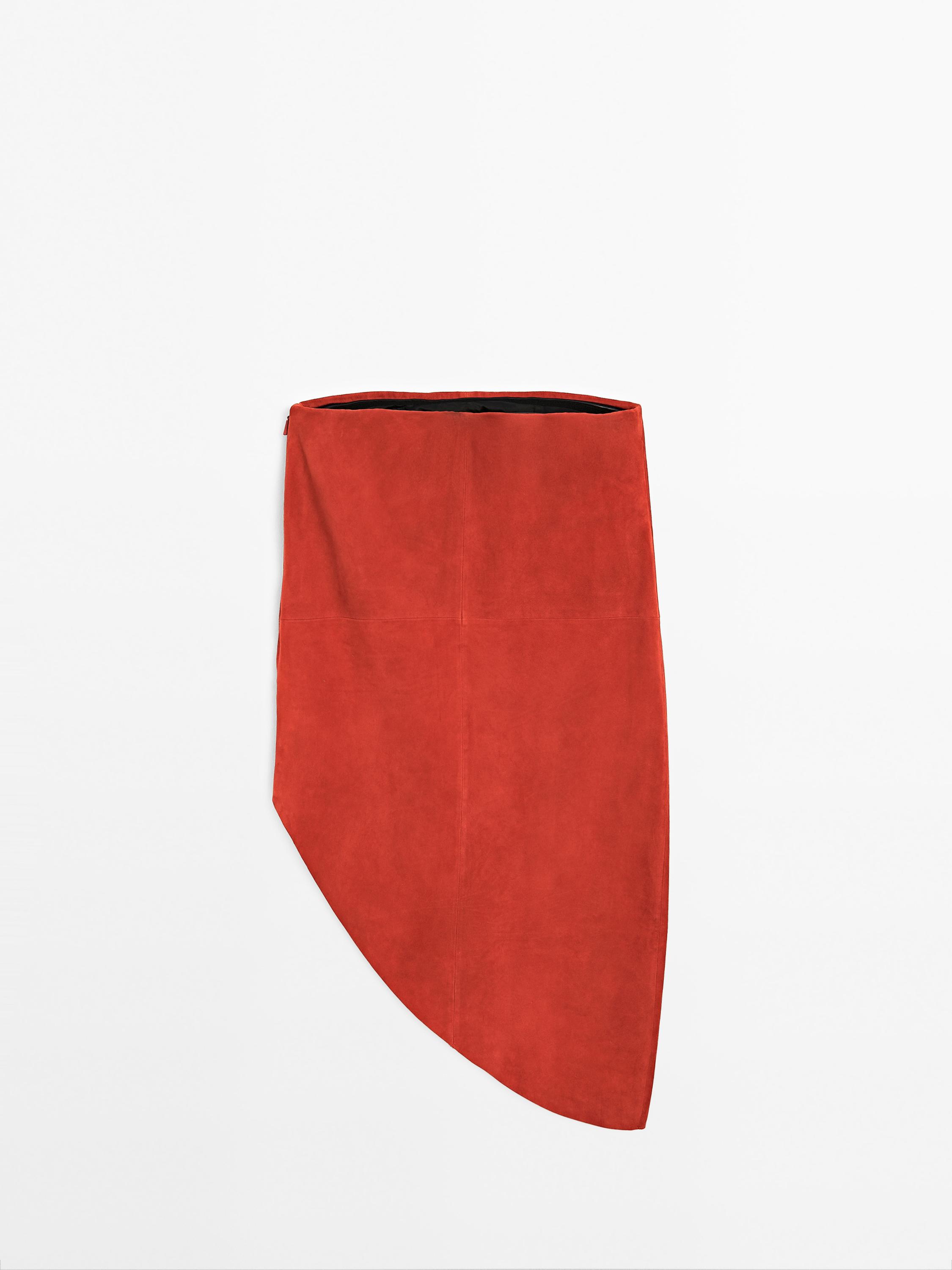 Long asymmetric suede leather top - Limited Edition