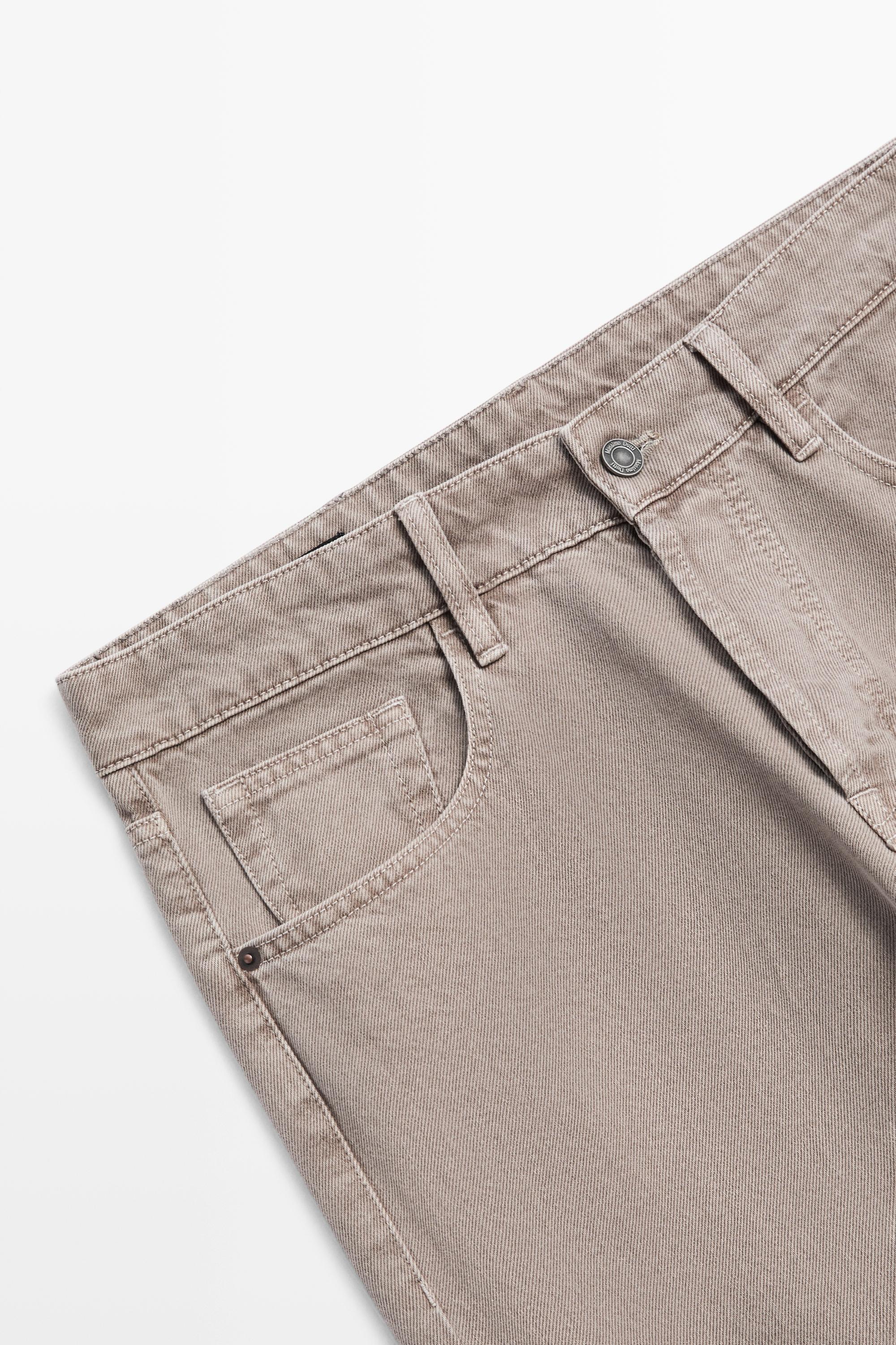 Tapered fit jeans — MINK