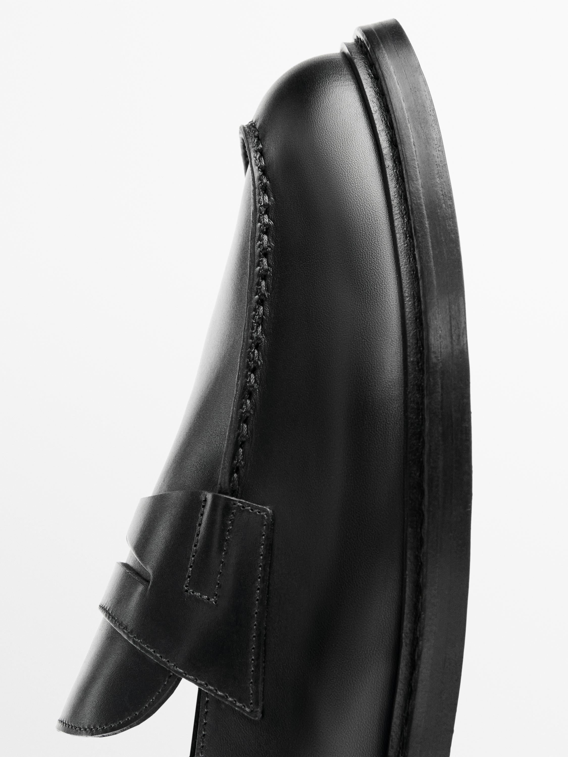 Smart nappa loafers — BLACK
