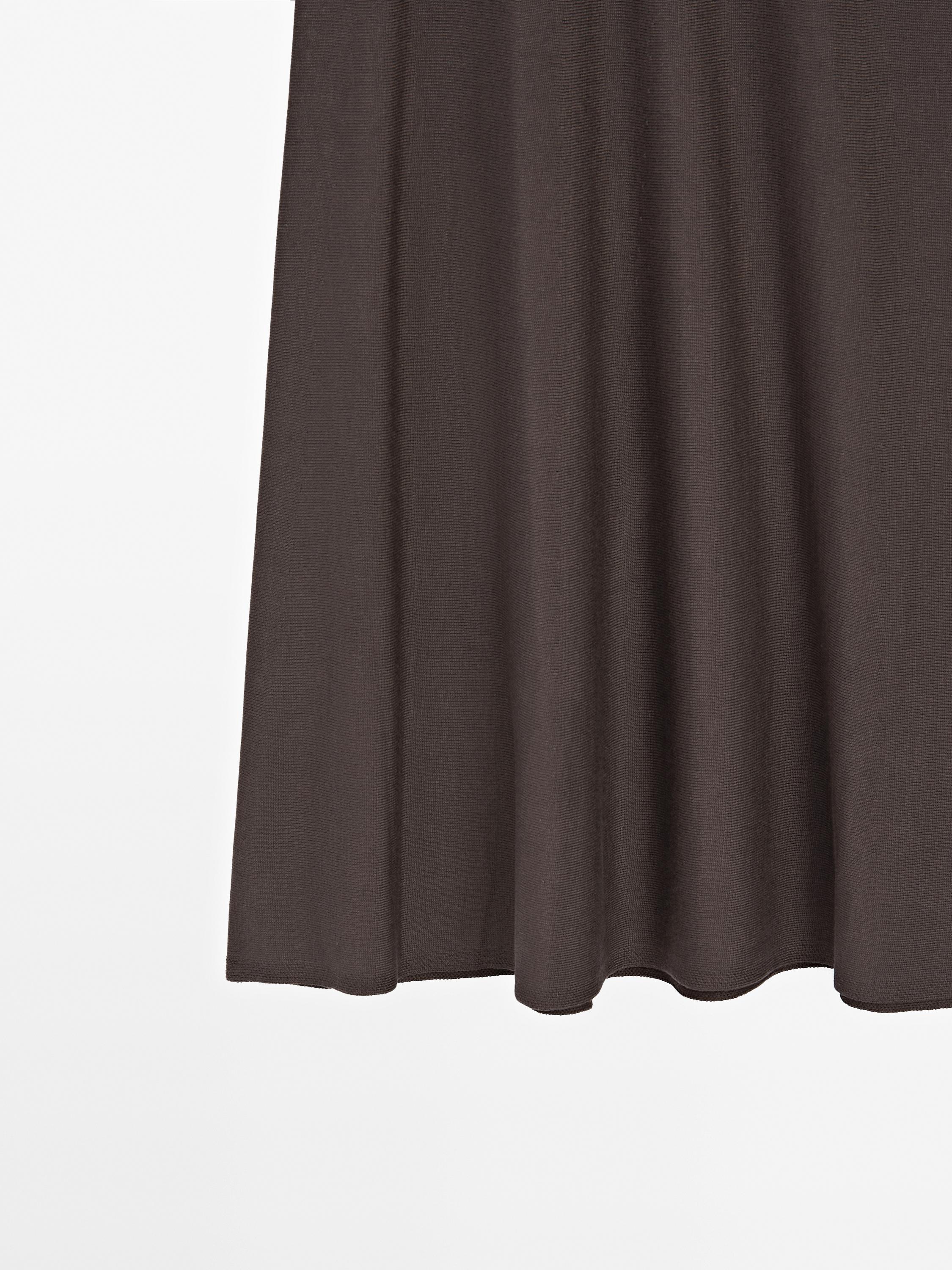 Long flared skirt