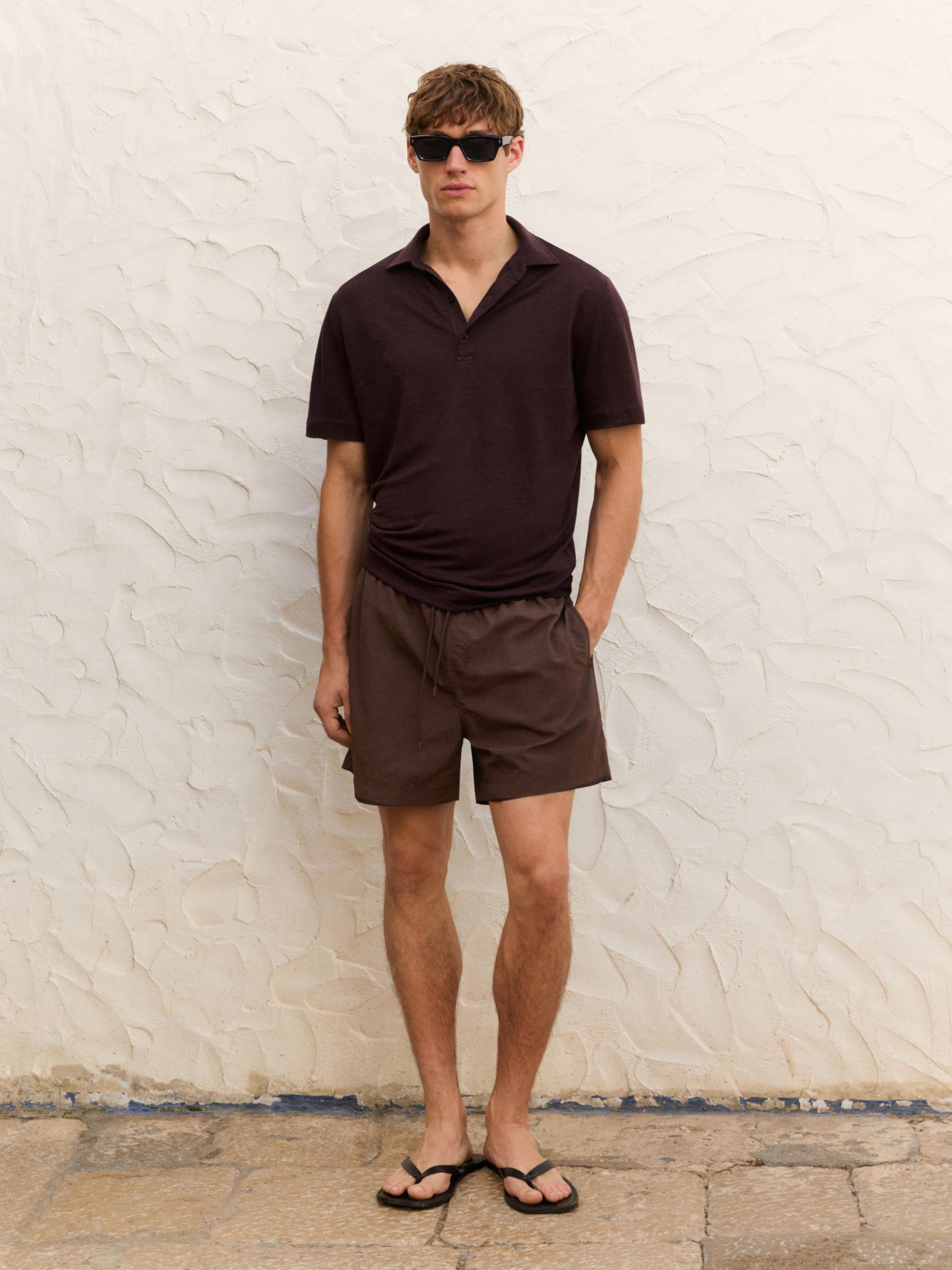 Plain swimsuit short fit