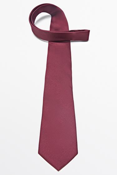 100% silk textured tie — MAROON 4