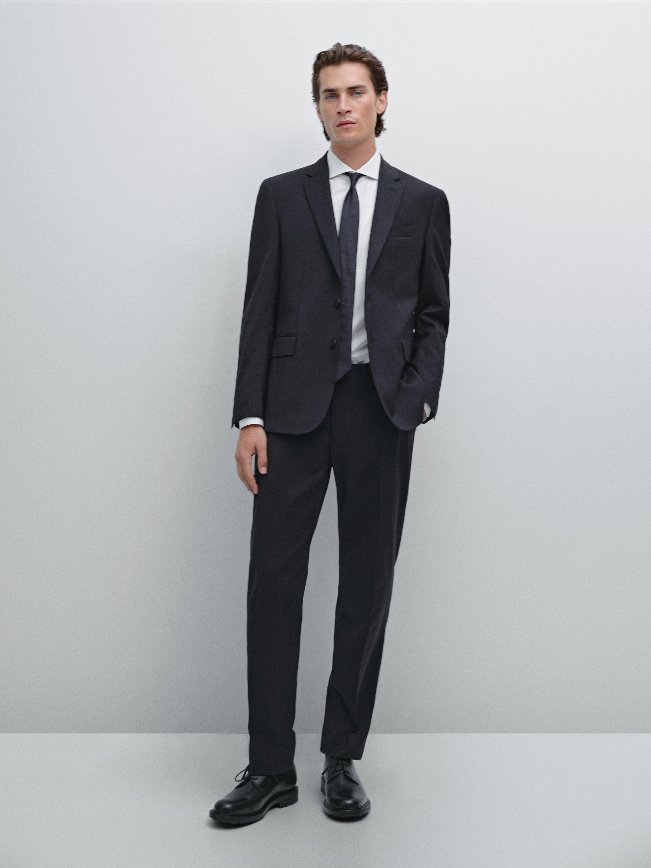 100% wool suit blazer