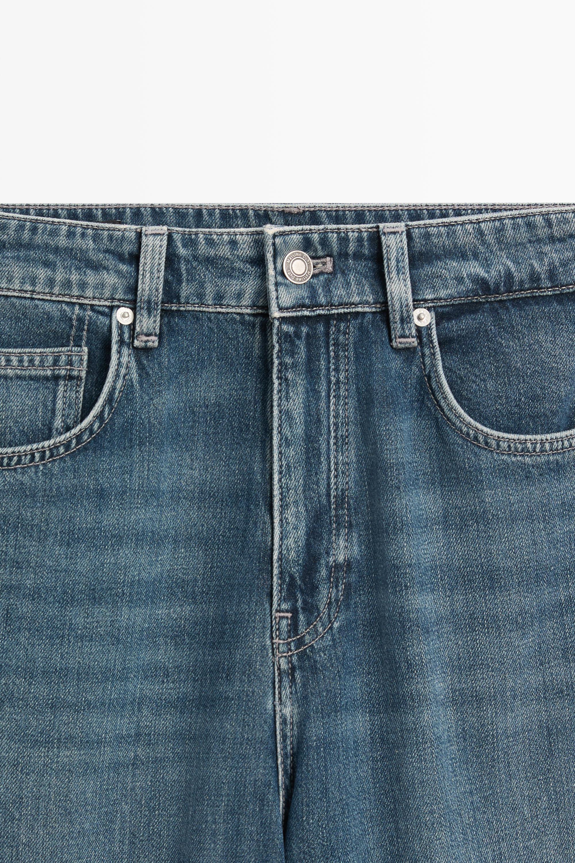 Relaxed wide-leg jeans — MEDIUM BLUE