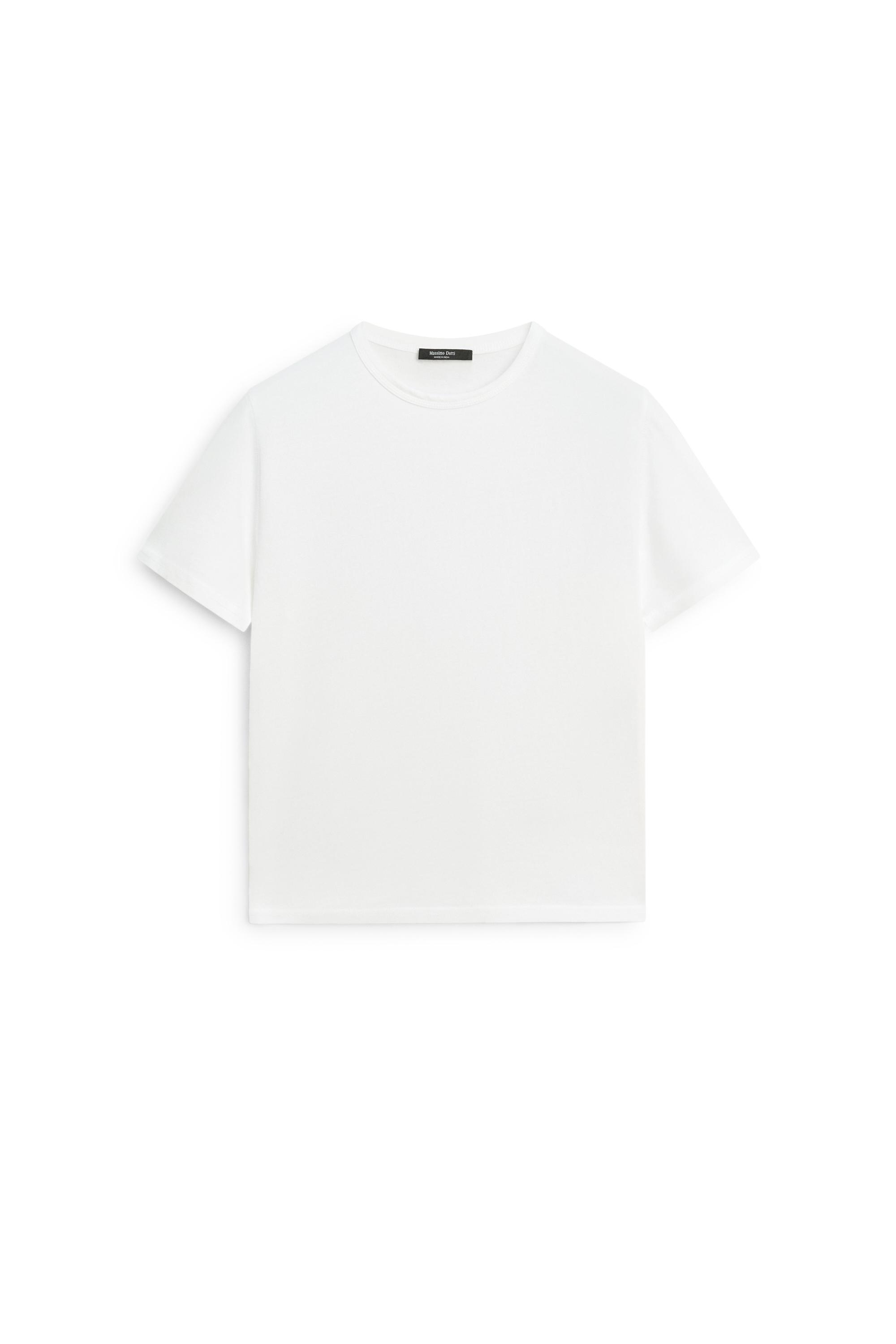 100% cotton short sleeve T-shirt — Off white