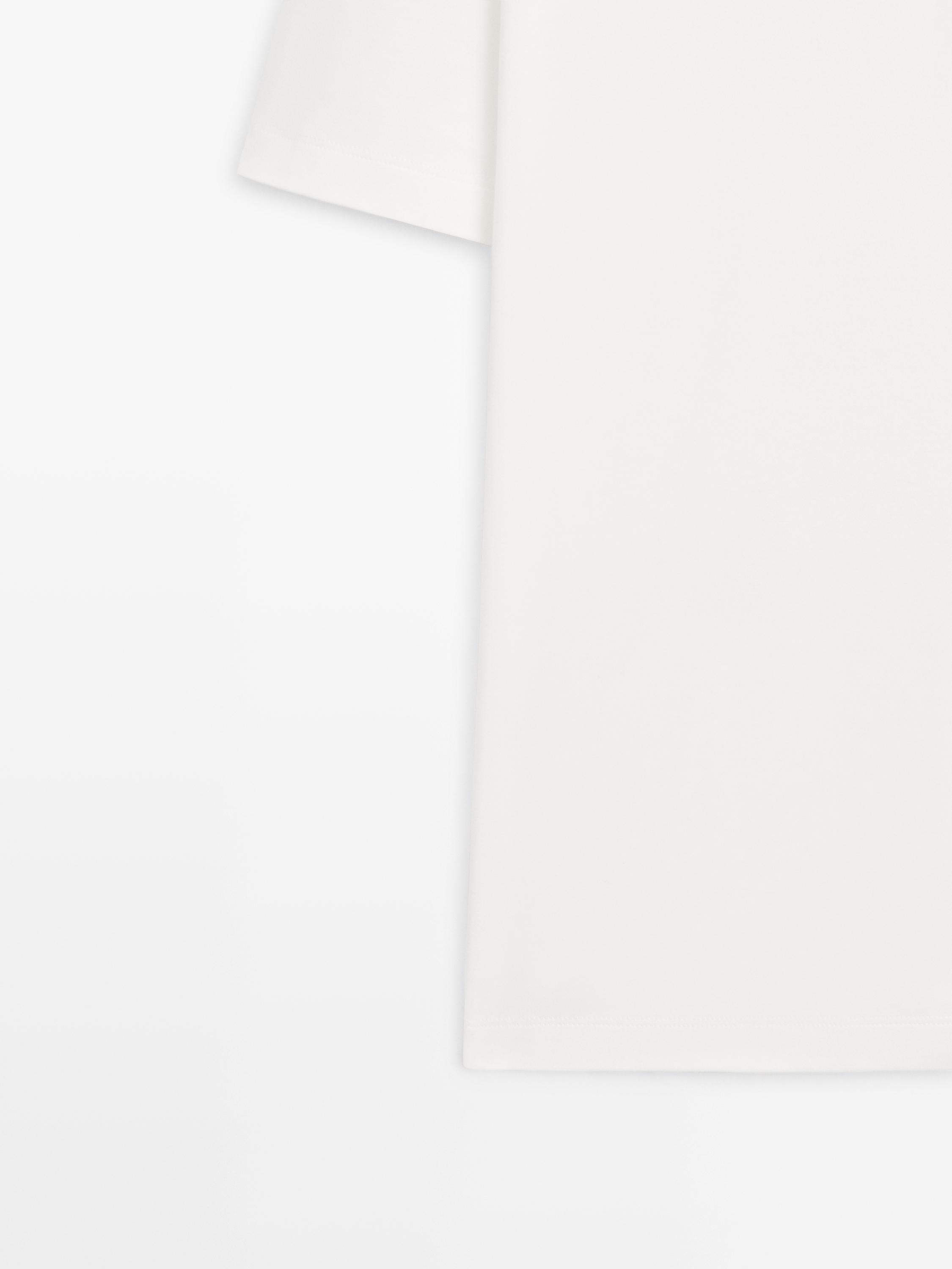 Short sleeve cotton polo shirt — Light Beige