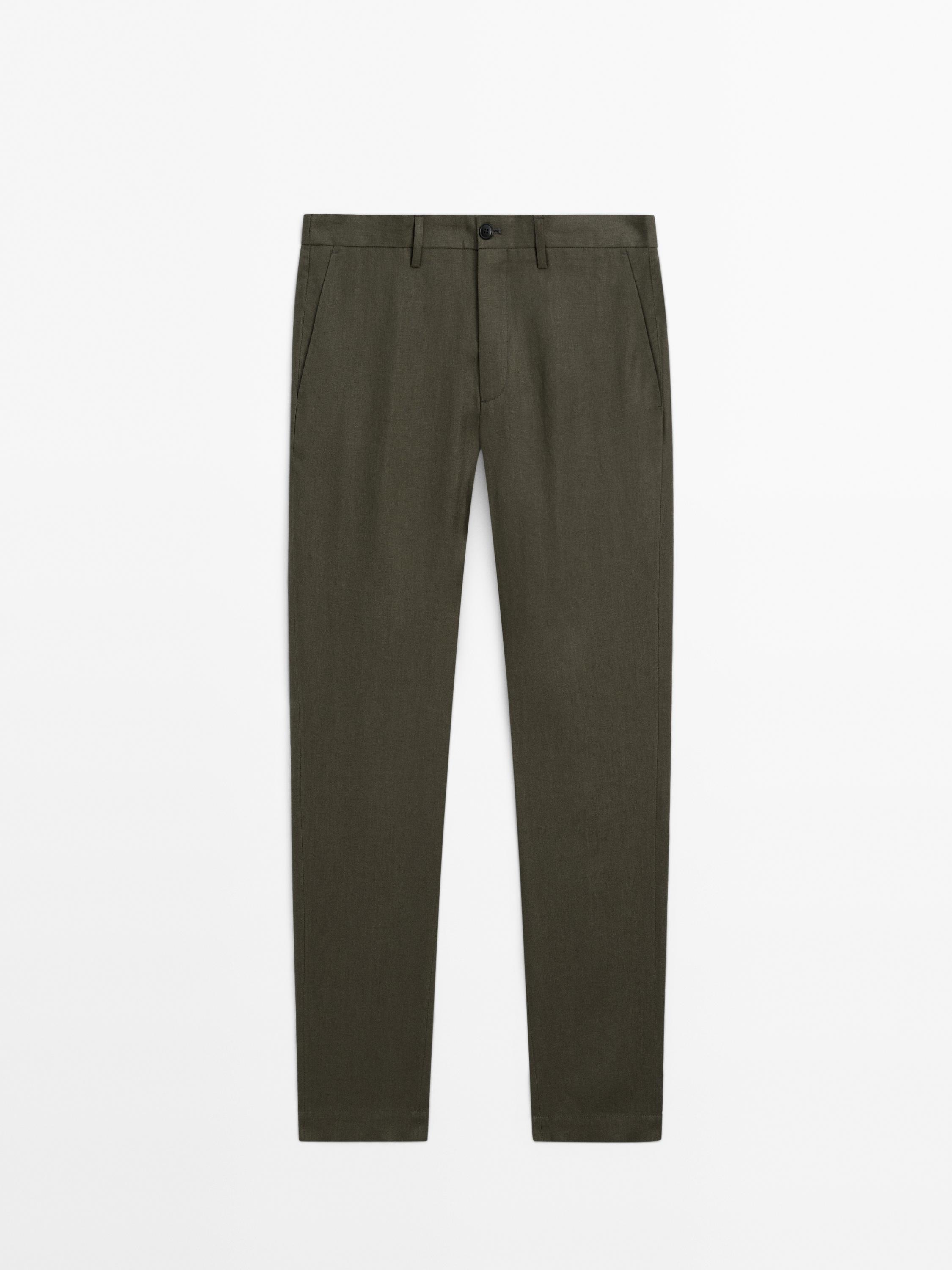 Pantalons regular fit 100% lli