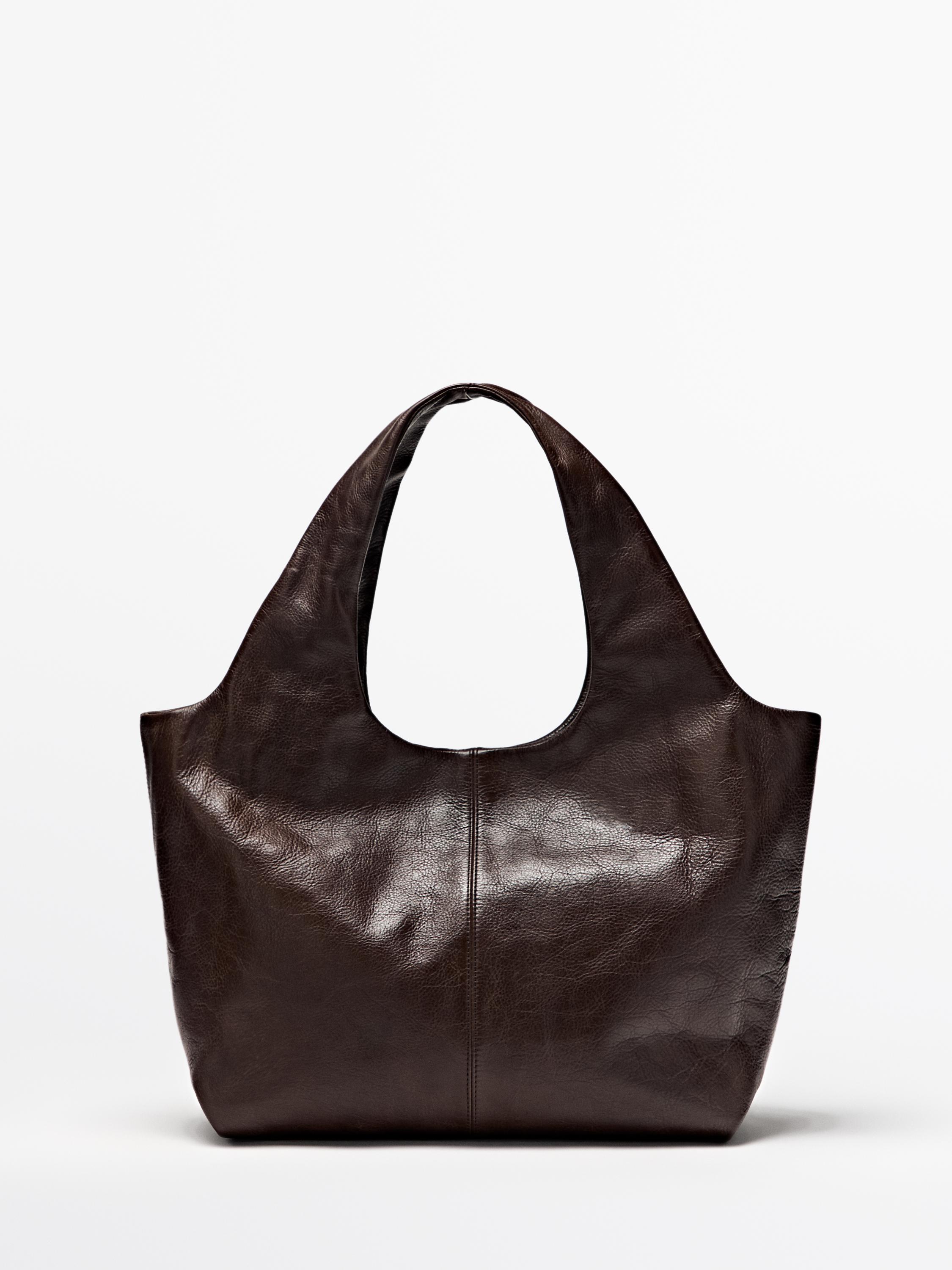Bolso medio piel napa